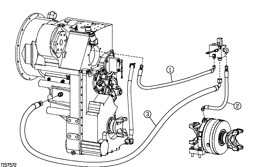 PARK BRAKE HYDRAULIC LINES