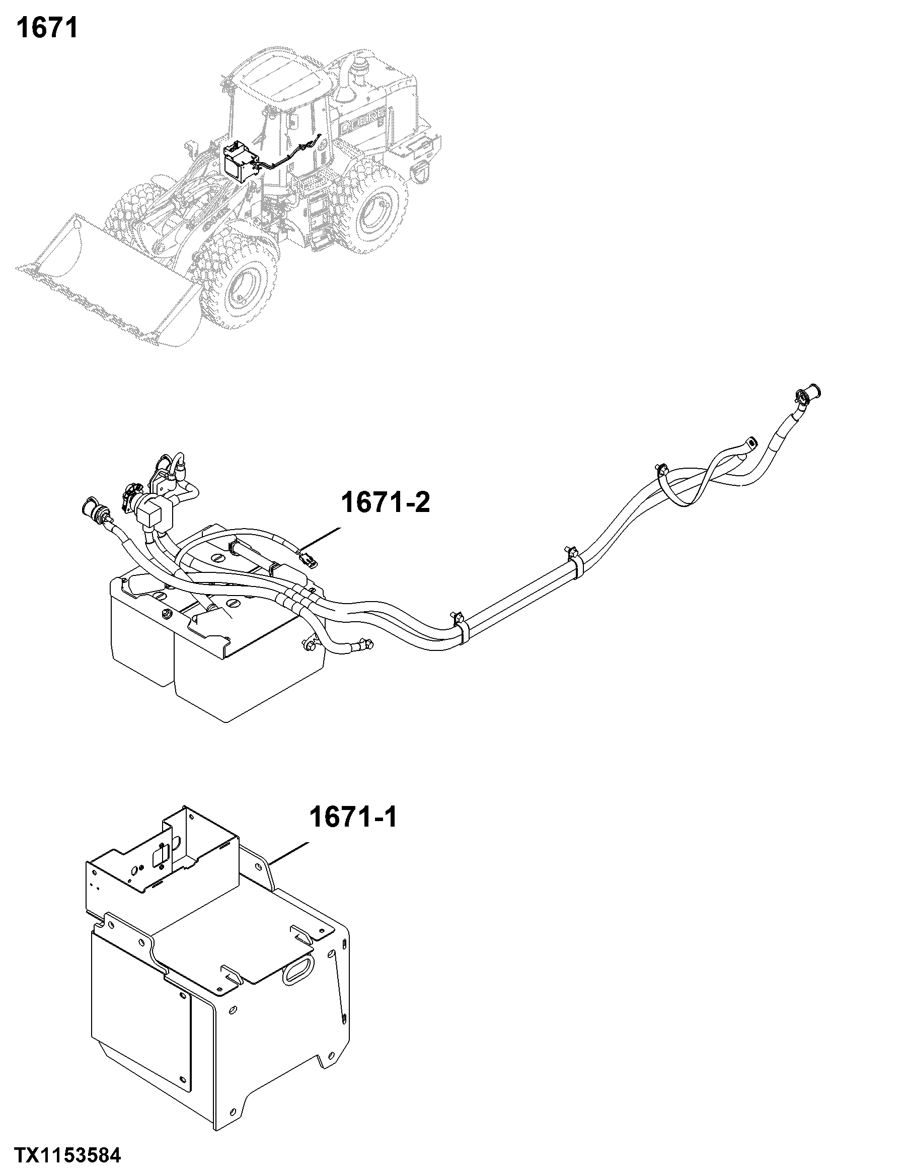 1671 Batteries, Support & Cables