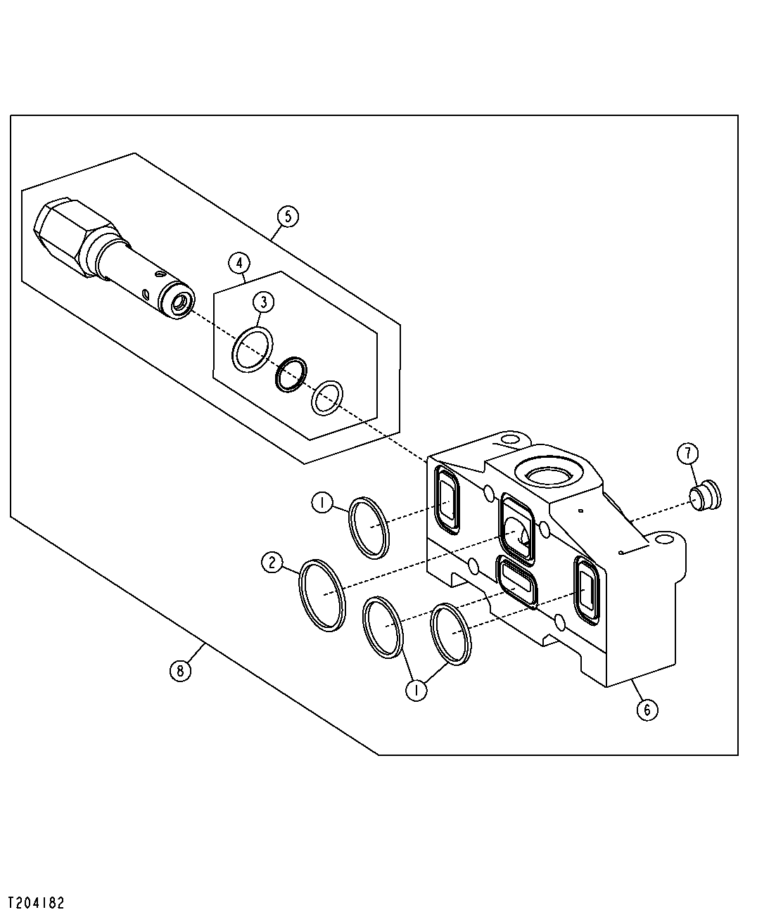 CONTROL VALVE END, INLET SECTION (SN 596700- )