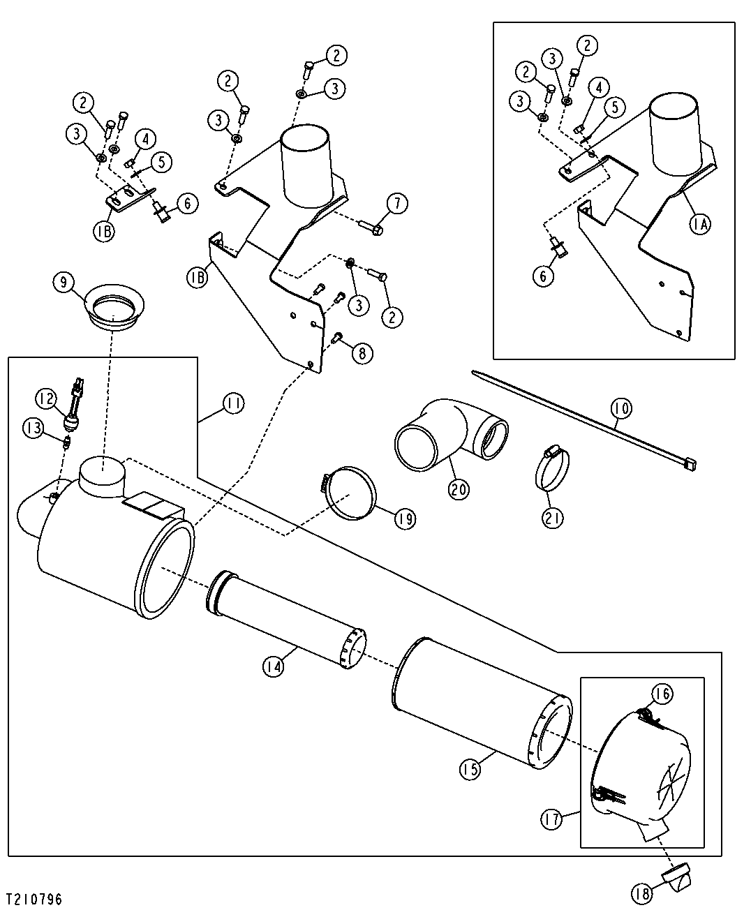 Air Cleaner and Mounting Brackets (926659 - )