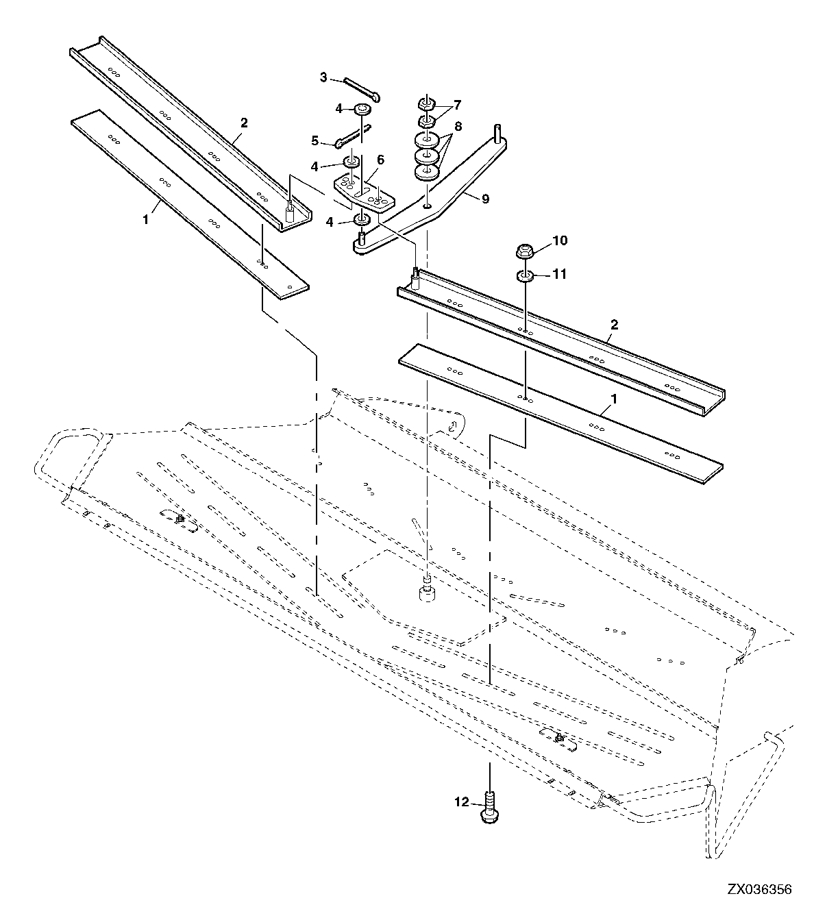 STRAW DISTRIBUTOR WITH ELECTRICALLY ADJUSTABLE STRAW DEFLECTORS (8 VANES)
