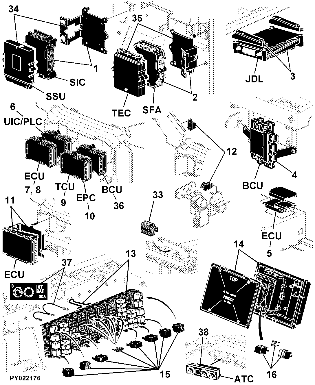 43 ELECTRICAL COMPONENTS / CONTROL UNITS AND MISCELLANEOUS SMALL PARTS