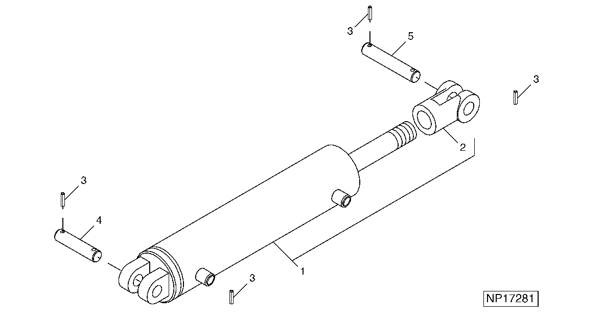 Hydraulic Cylinder (3.25 X 8) ( - 2000)