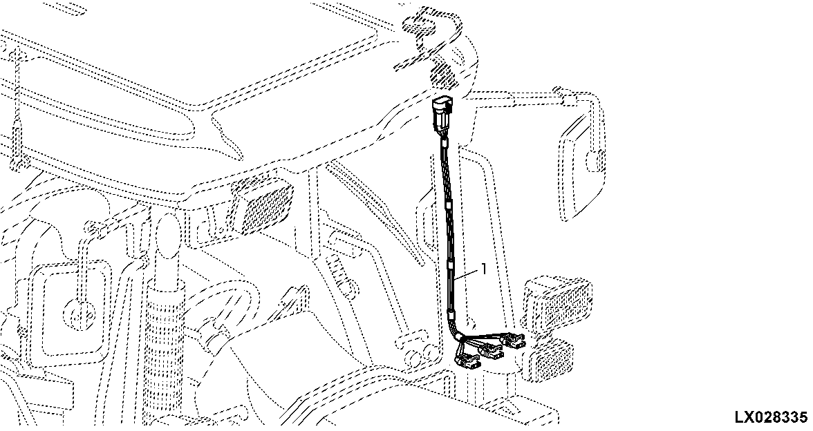 HARNESS, TURN SIGNAL AND CLEARANCE LIGHTS, HEADLIGHTS OR WORKLIGHTS