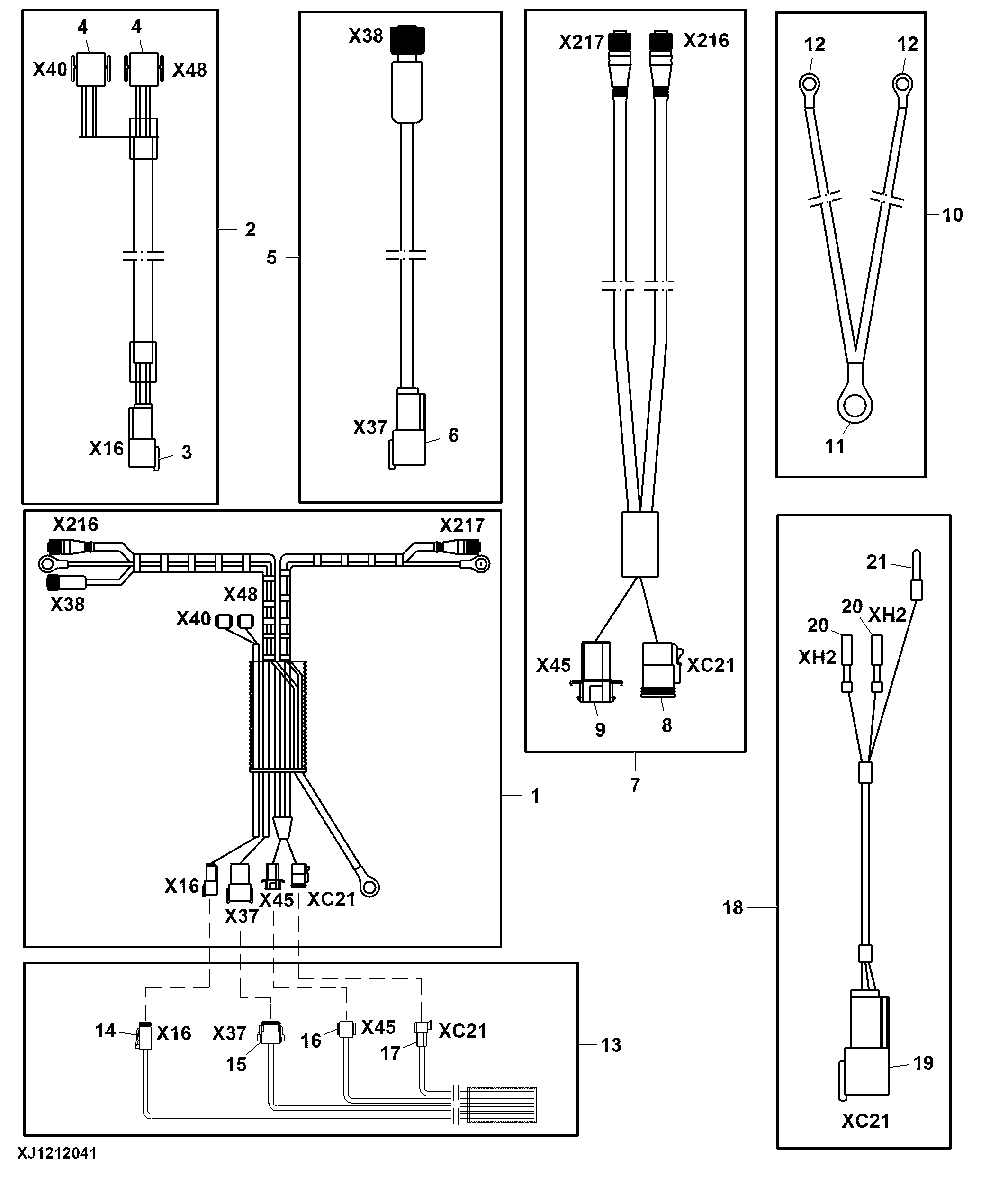 Wiring Harness Components, Seat (005145 - )