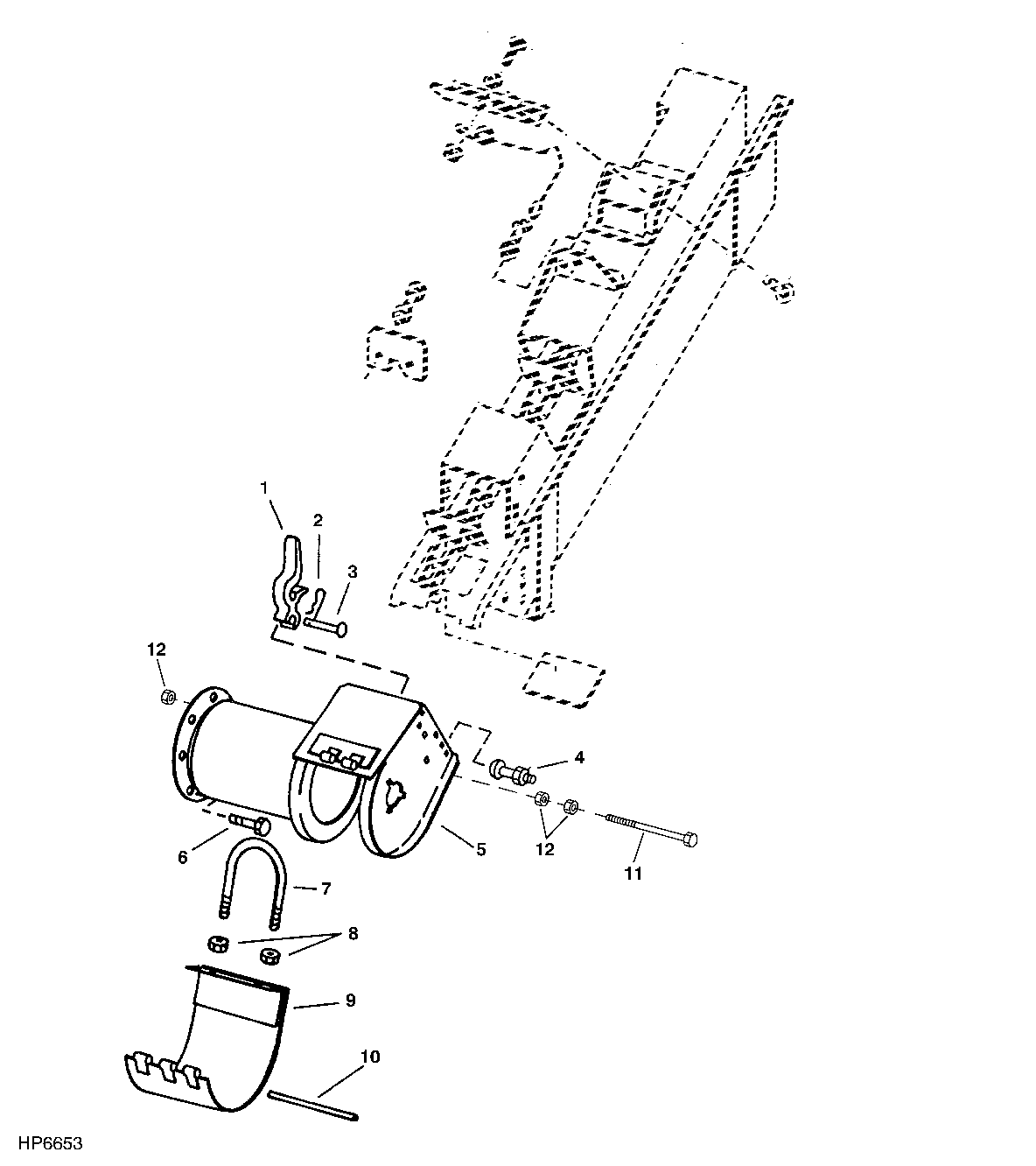 CLEAN GRAIN LOWER ELEVATOR AND CONVEYOR CHAIN