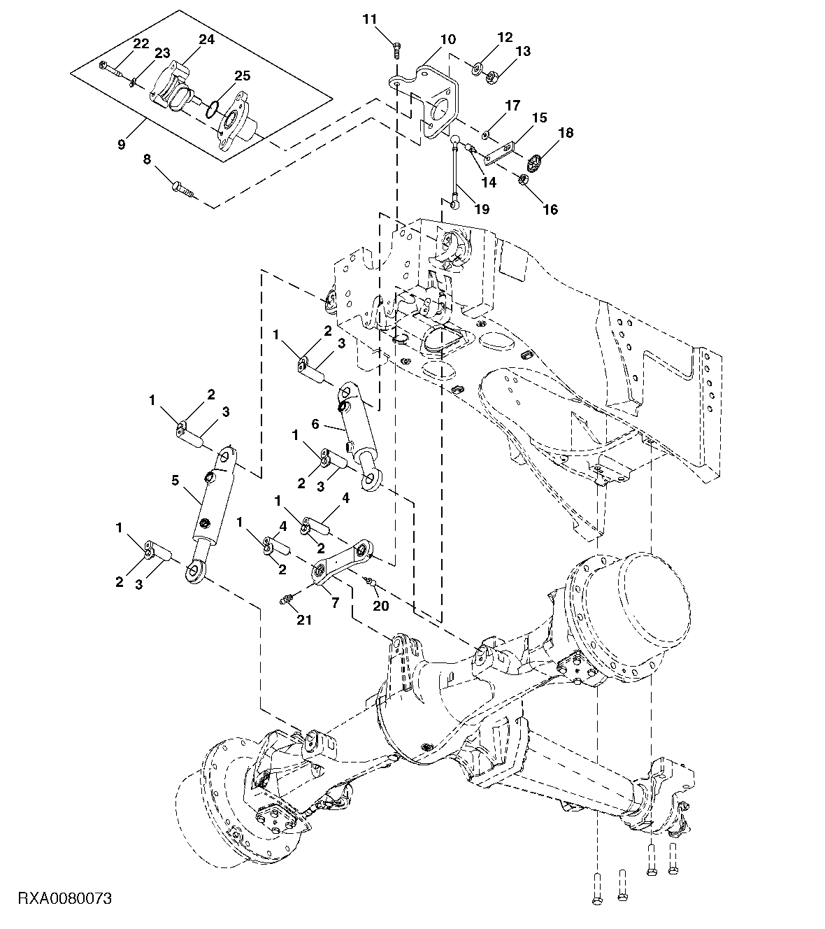 FRONT SUPPORT LINKAGE (TRIPLE LINK SUSPENSION)