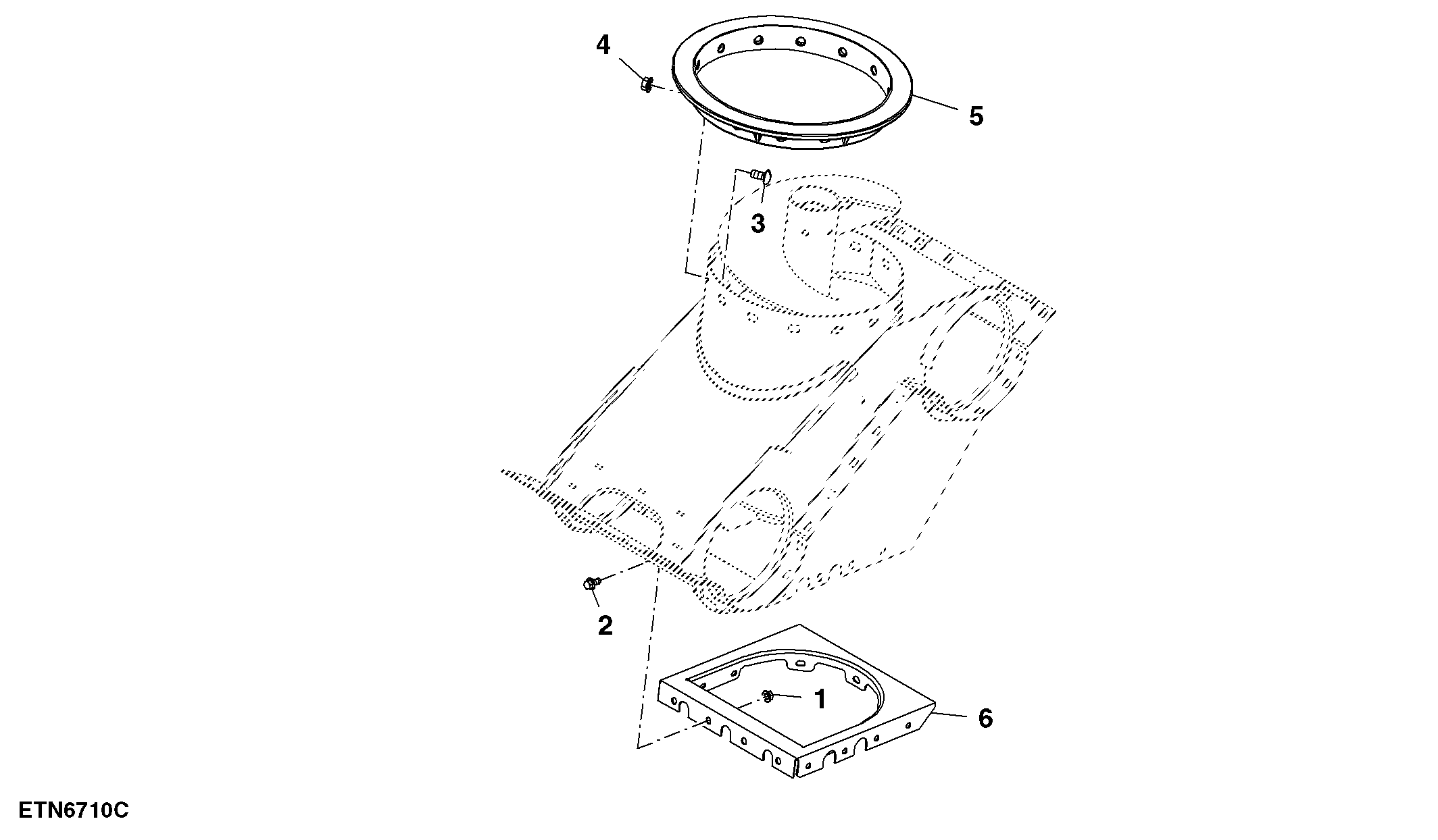 Vertical Auger and Charge Housing, High Unloading Rate, Regular Wear, 3.3 bps