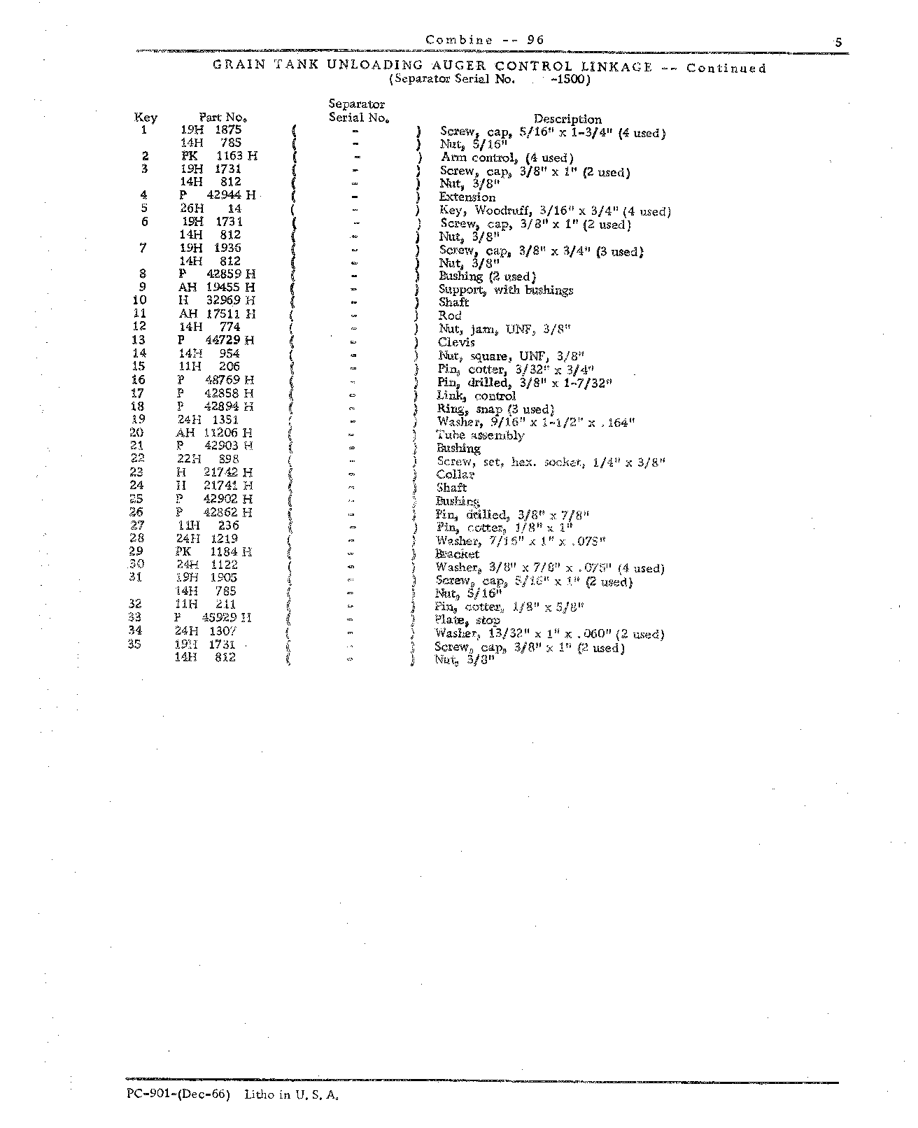 Hitch, Wheels, and Controls (Continued)