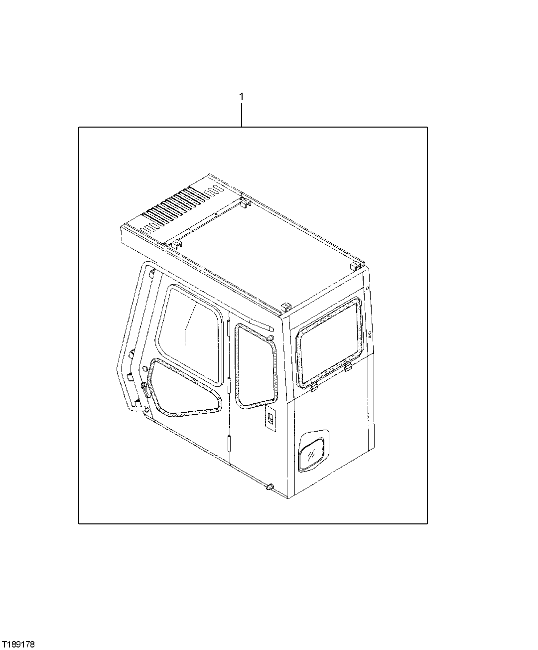 CAB WITH INTEGRATED HEADGUARD
