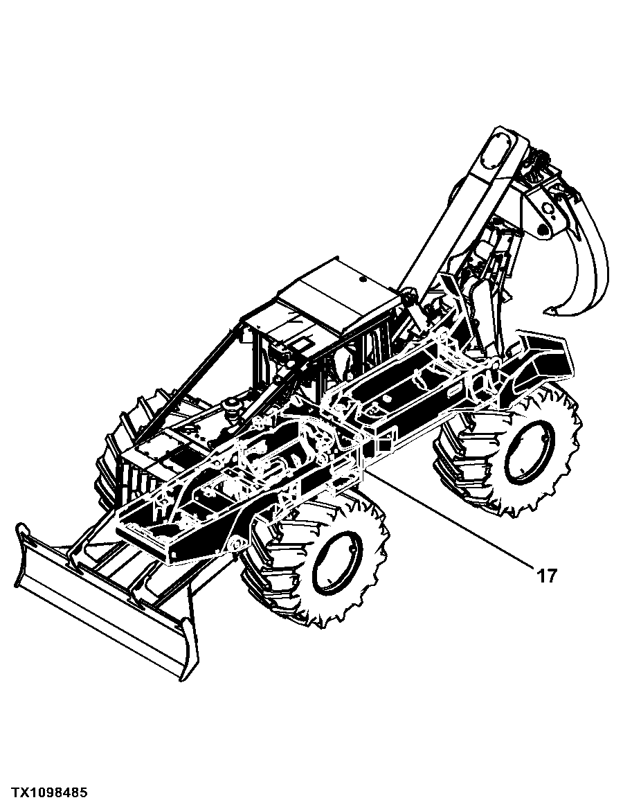 848H Cable and Grapple Skidder (PIN: 1DW848HX_ _C630436 - C666892) (PIN: 1DW848HX_ _D630436 - D666892)