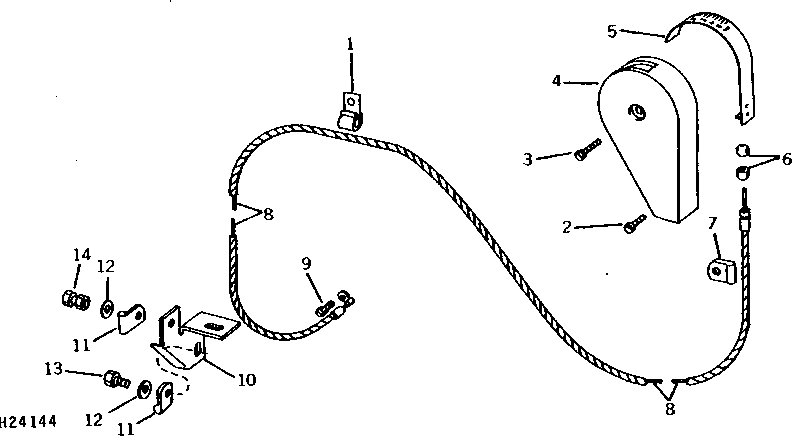 RELATIVE GROUND SPEED INDICATOR CABLE (POSI-TORQ DRIVE) (156501 - )