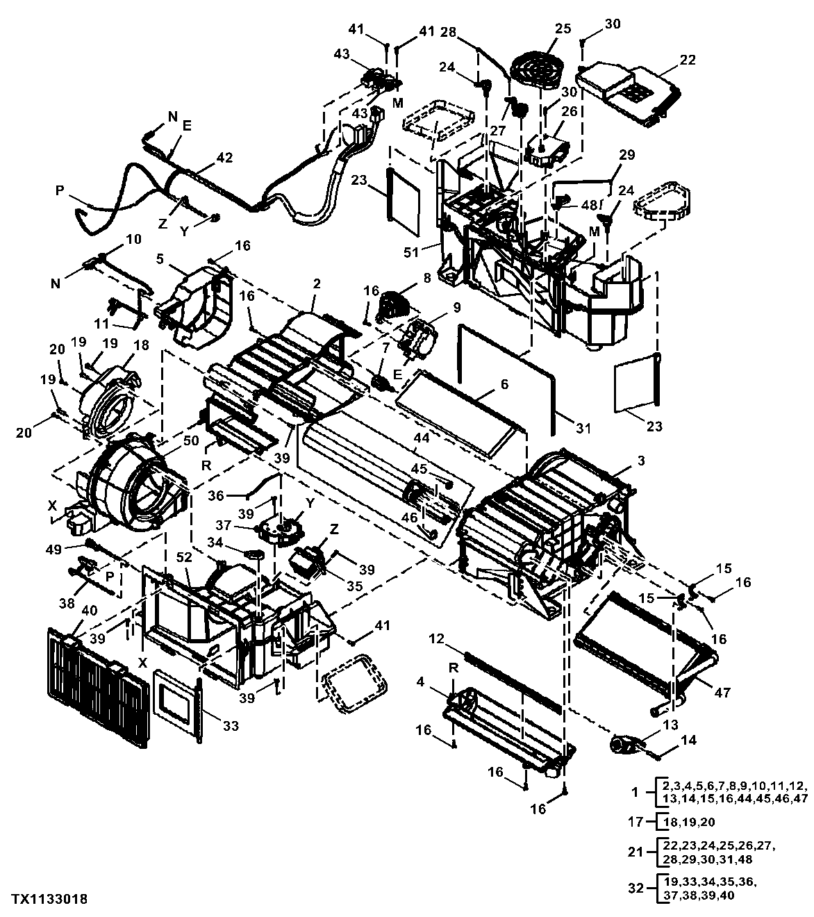 Air Conditioner (A/C) and Heater Components