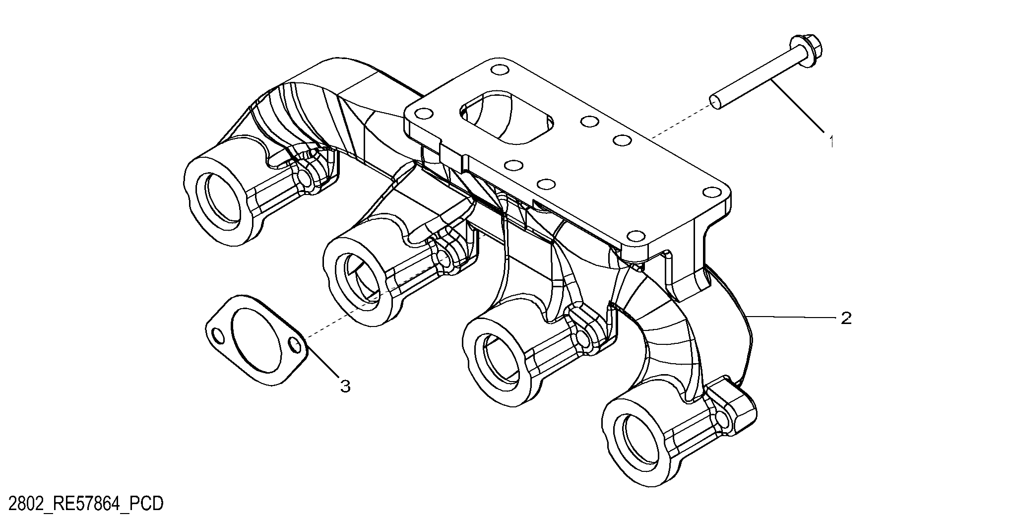 2802 Exhaust Manifold