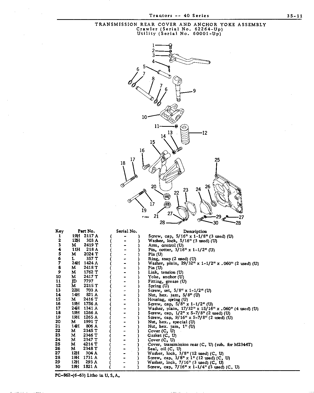 Anchor yoke assembly