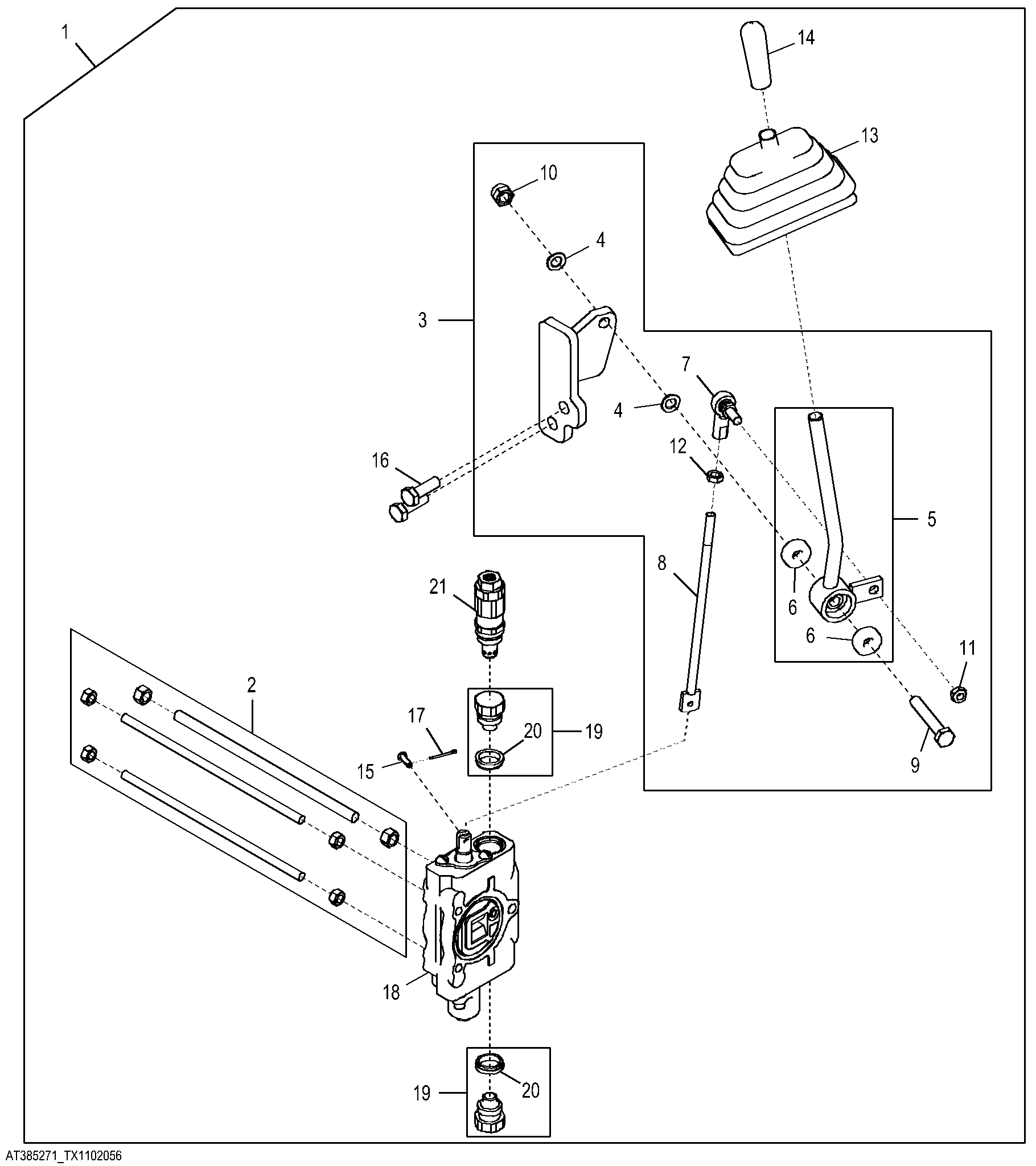 Auxiliary Valve w/ Linkage, Fourth Function