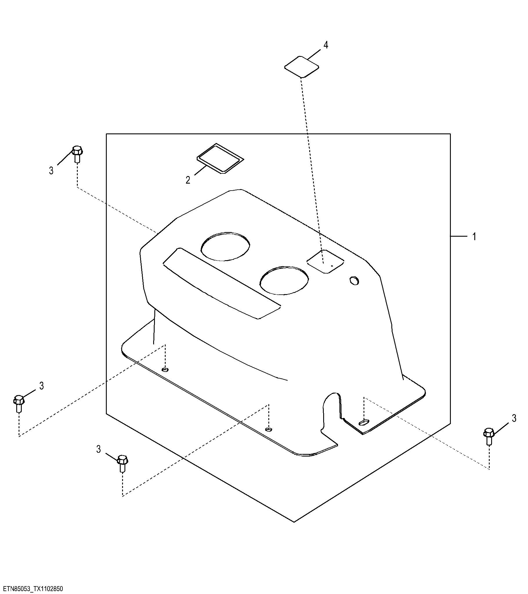 Backhoe Console, 2-Lever with Extended Dipperstick and Auxiliary