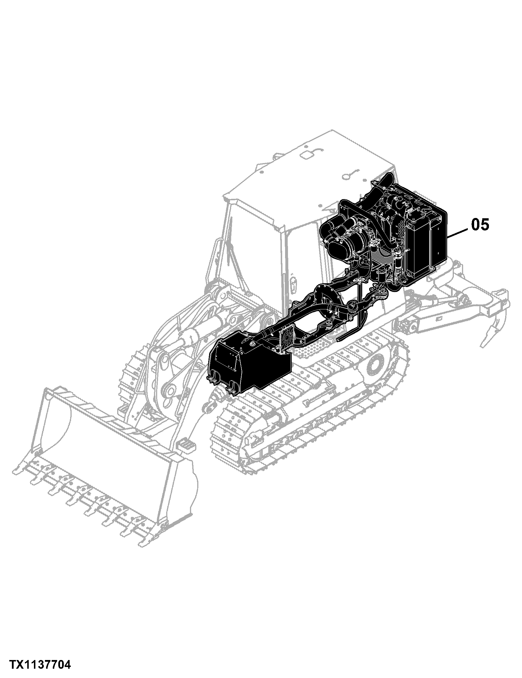 605K Crawler Loader (PIN: 1T0605KX_ _E237629- )