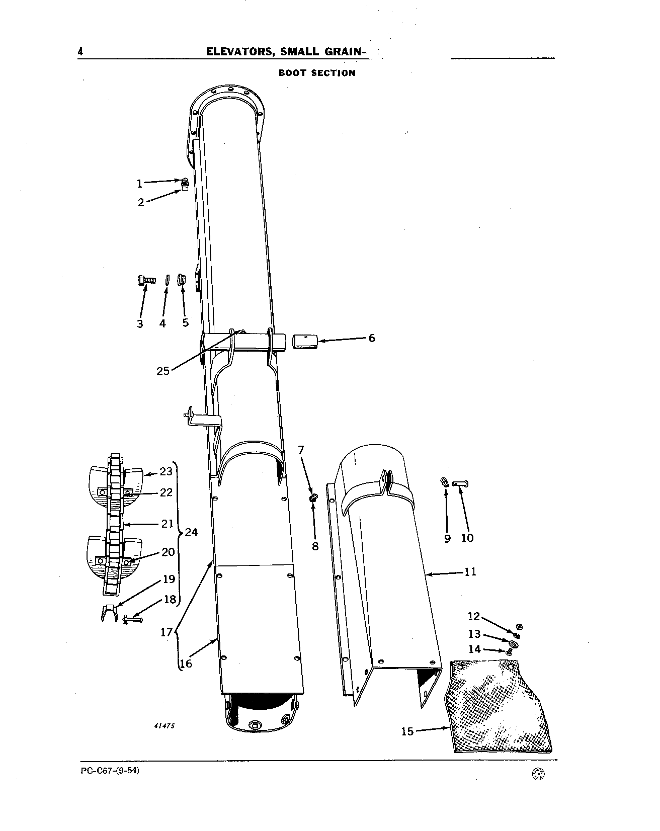 Elevators, Small Grain - Series 50 Boot Section
