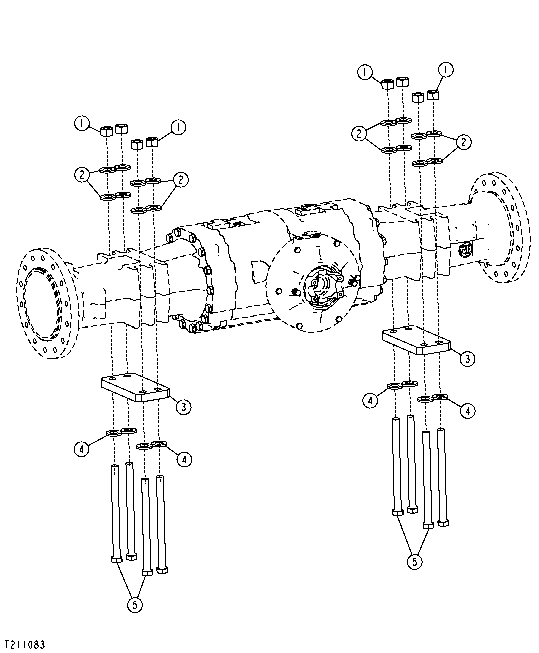 Rear Axle Housing Mounting Plate and Hardware