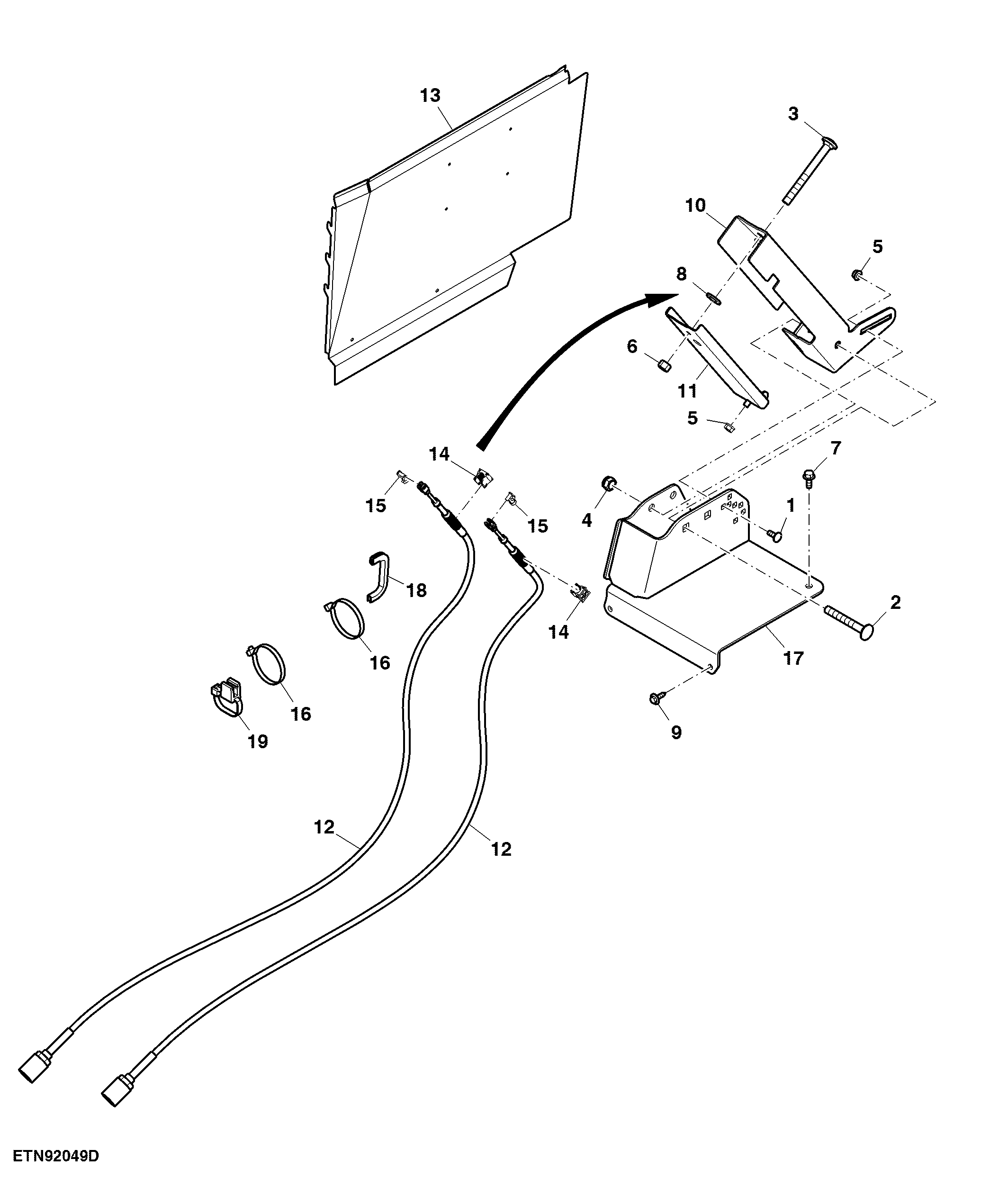 Mounting Parts, Multi Function Lever, OOS, Low Profile