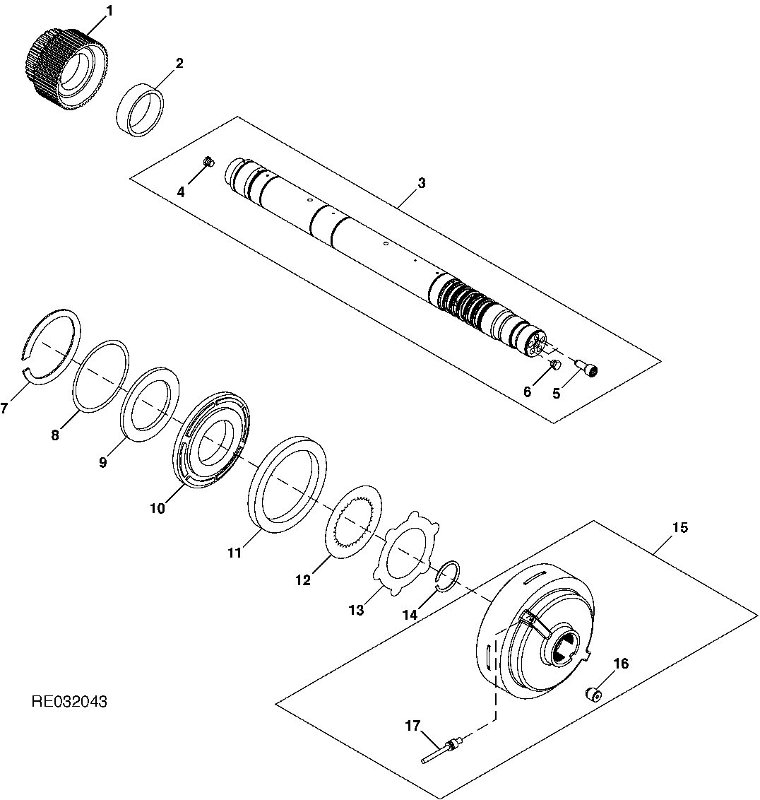 Transmission Output Shaft W / Clutch Assly (ILS)