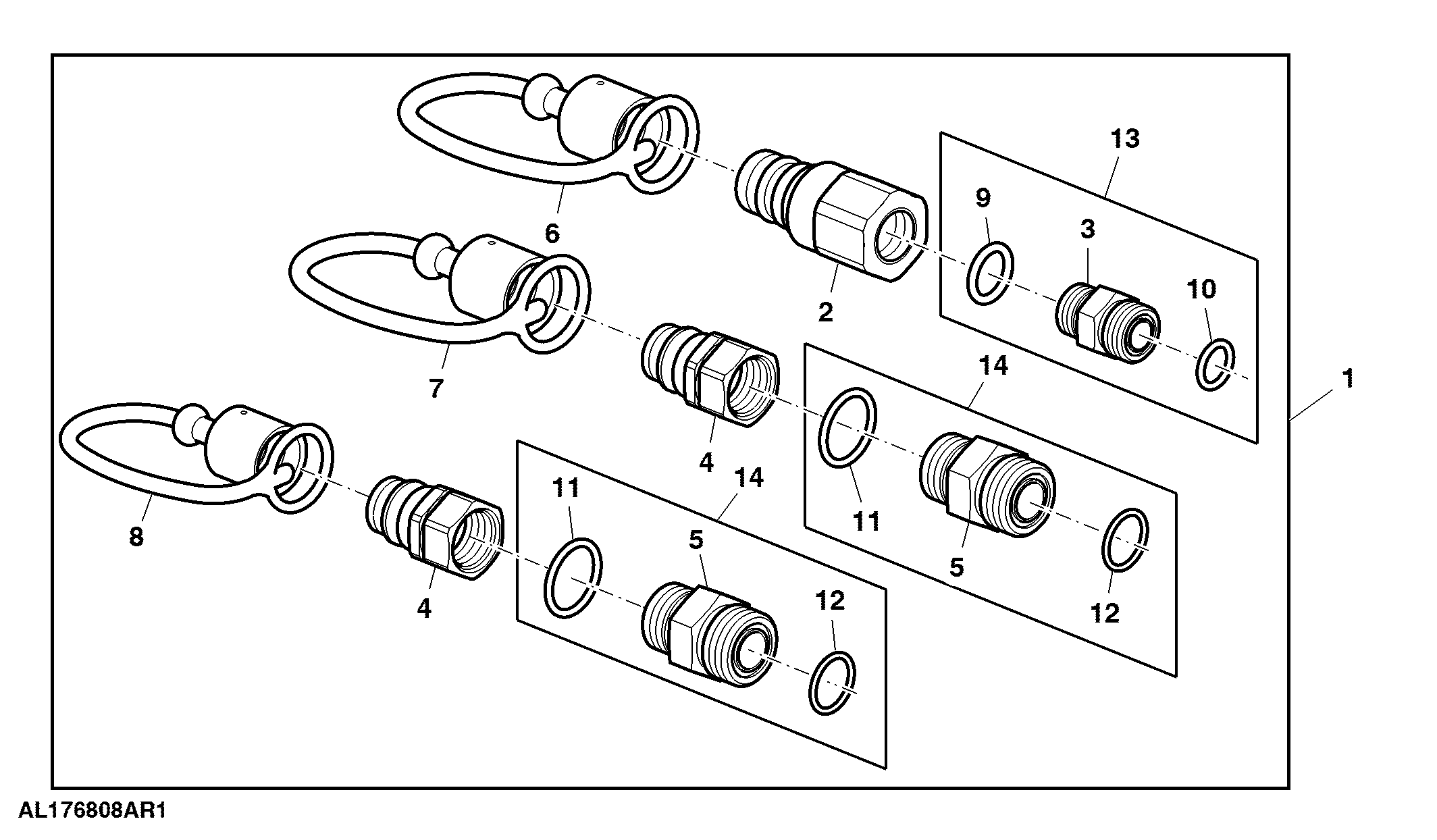 Attachment, Power Beyond Coupler Kit, Implement