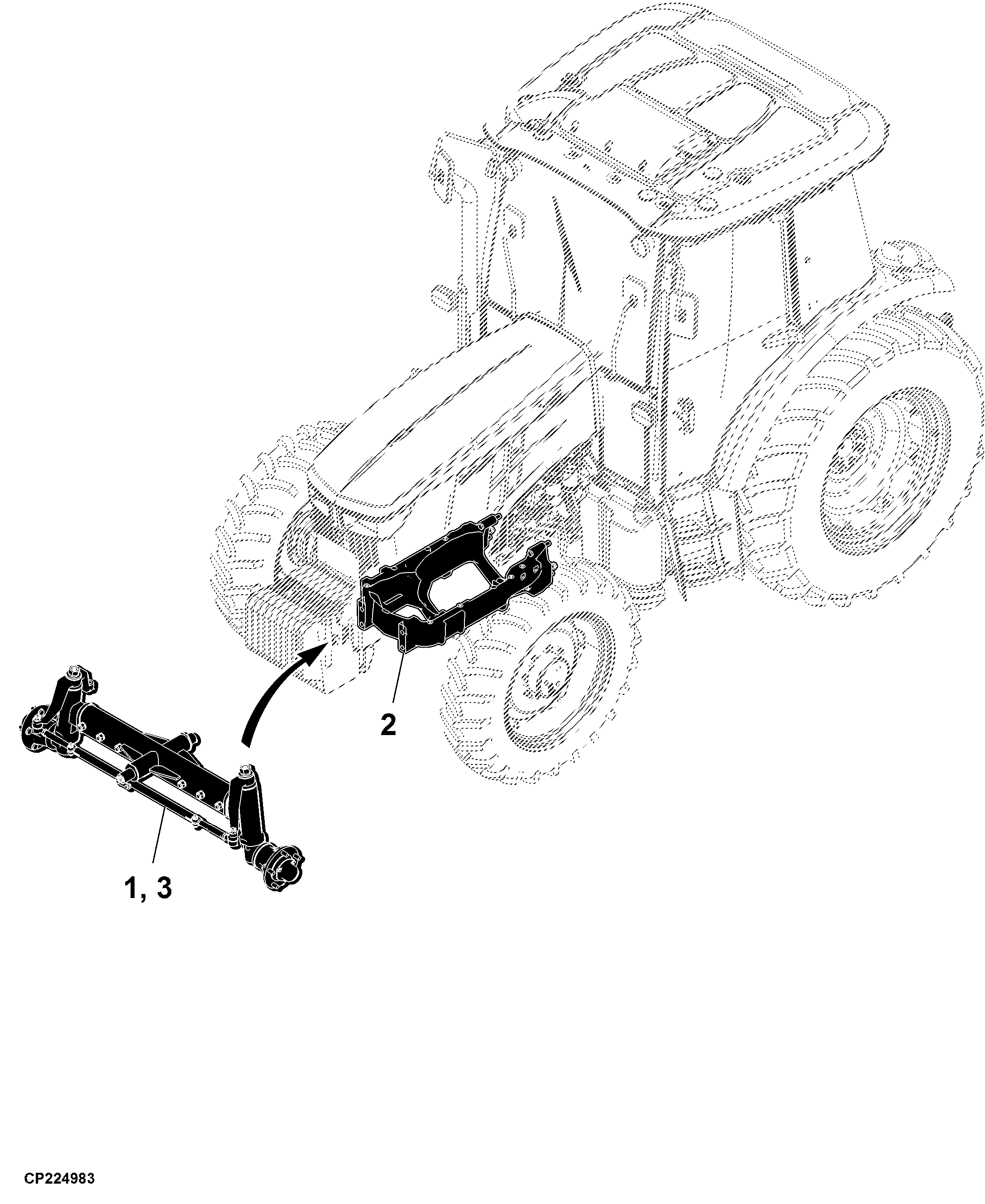 56 Front Axle
