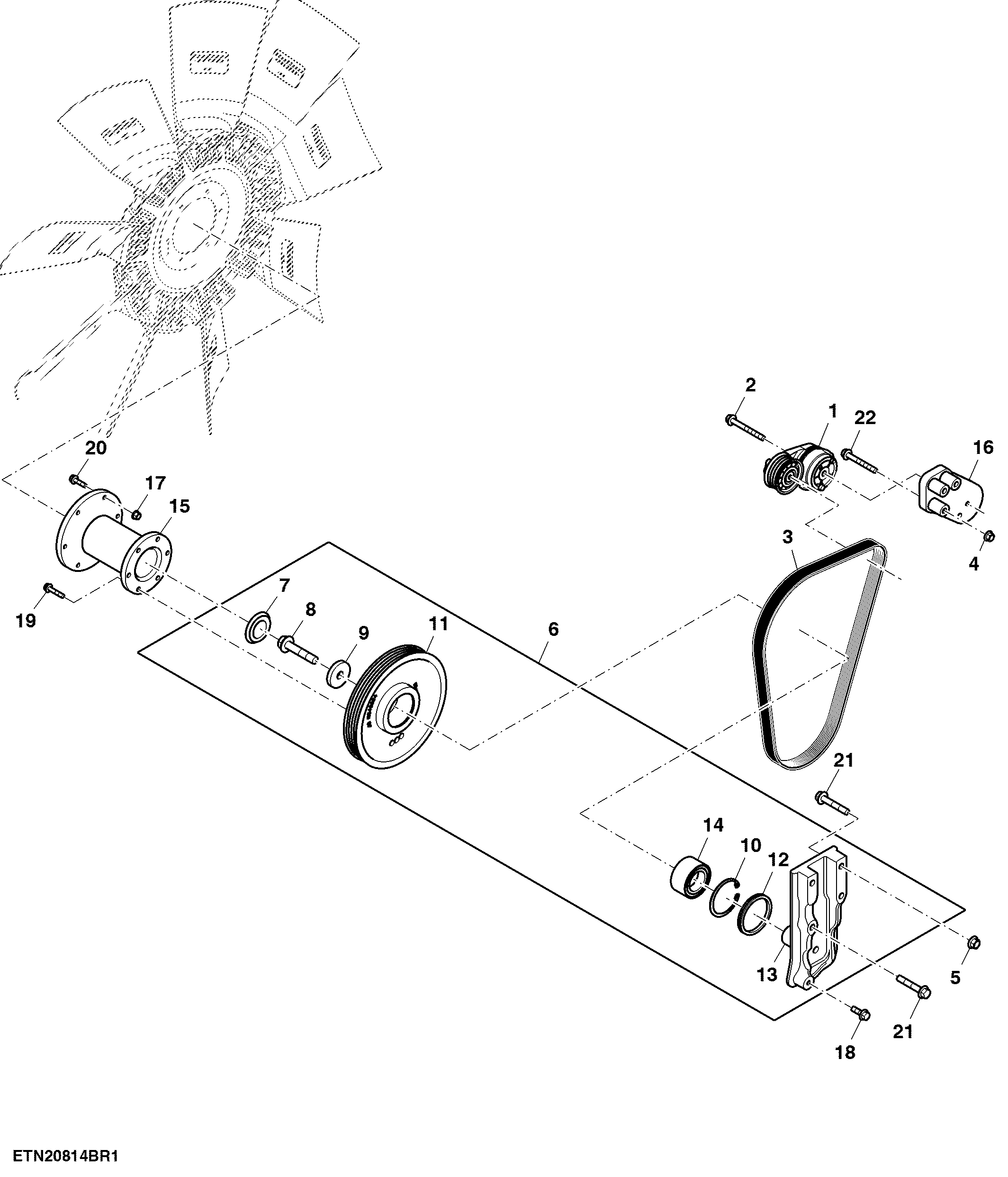 Fan Drive, Fixed, 9.0 L, T2 Engine ( - 066159)