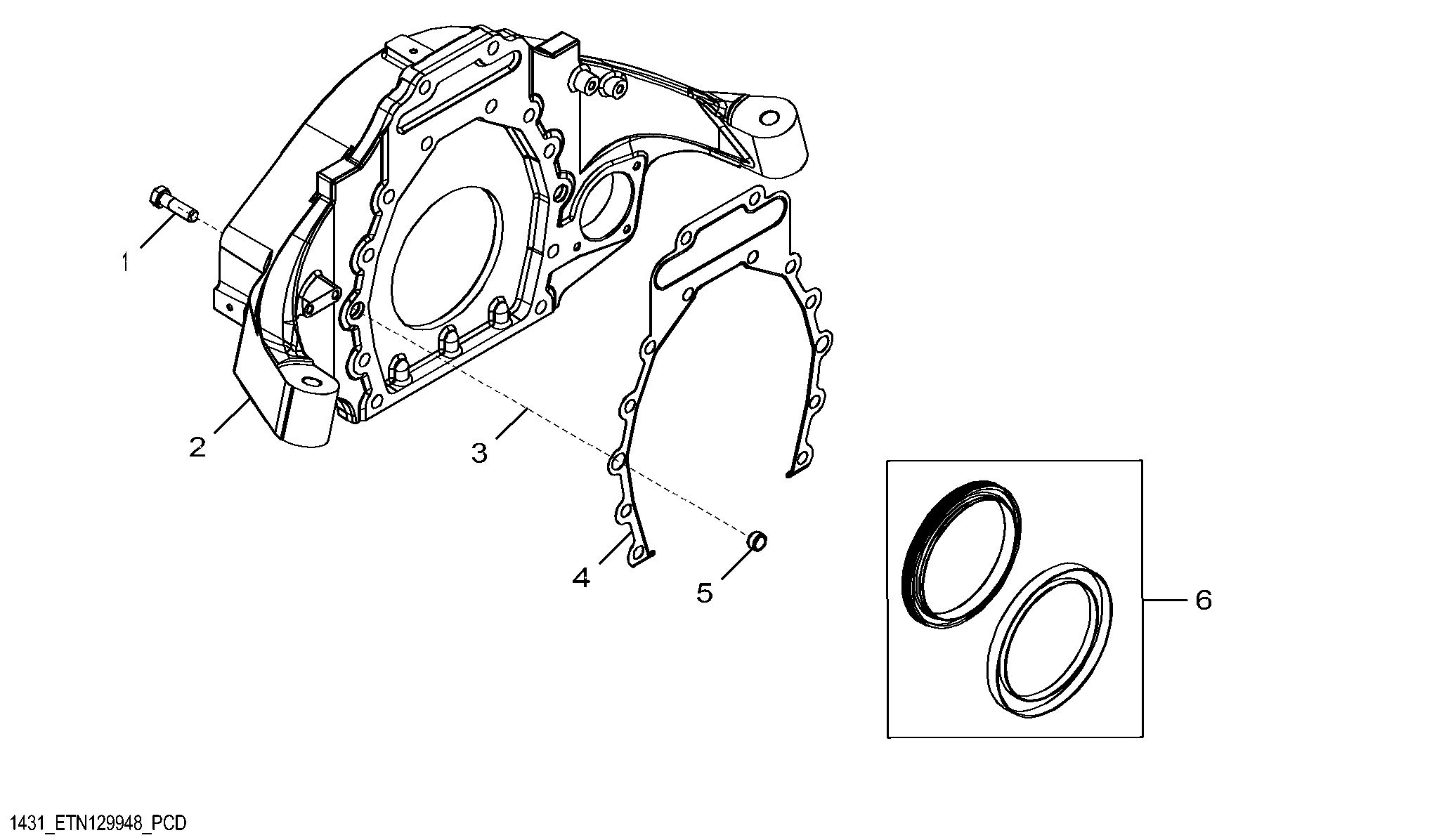 1431 Flywheel Housing