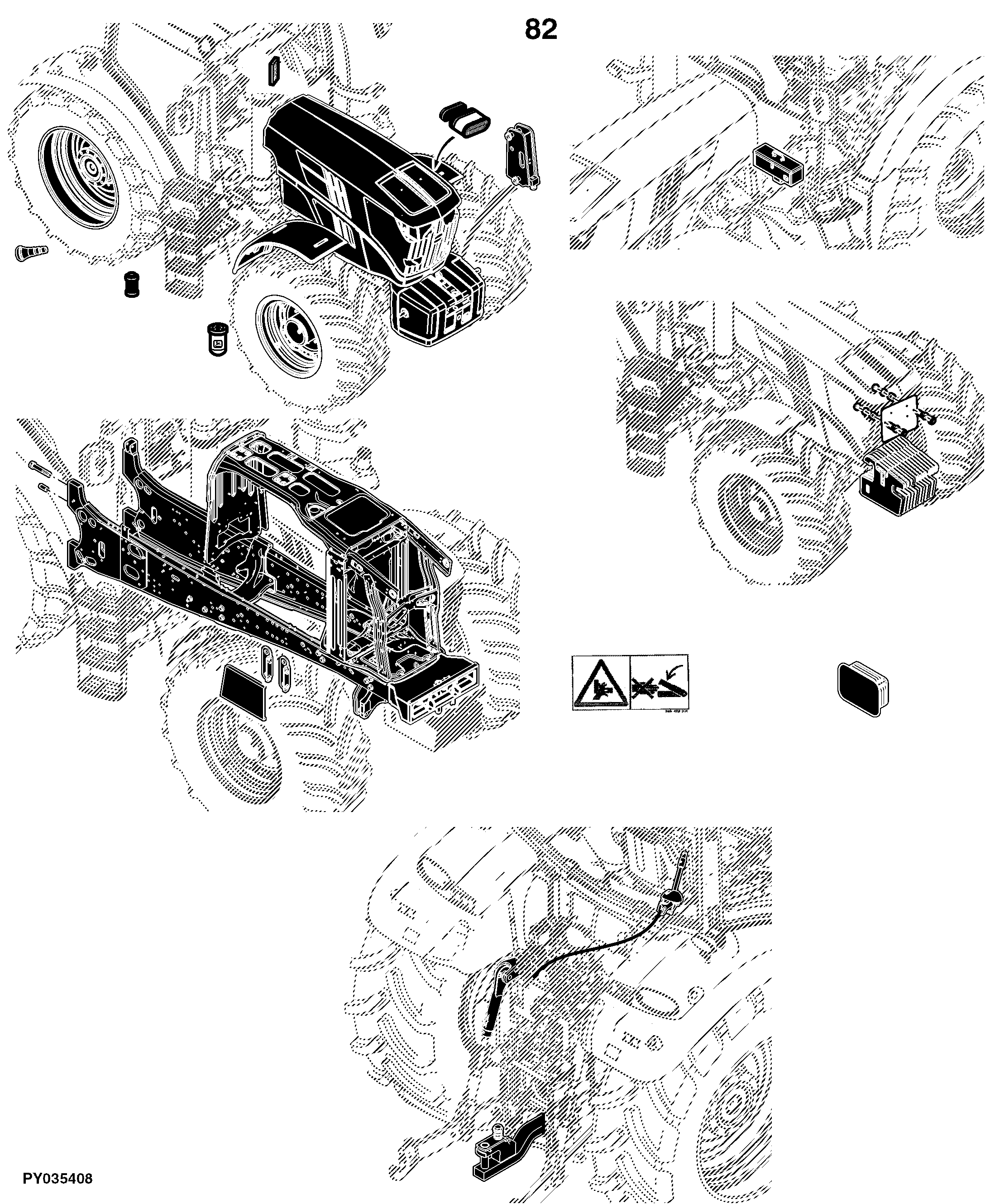 6140R Tractor (North America Edition, Engine SN: 6068RXXXXXX)(Interim Tier 4)
