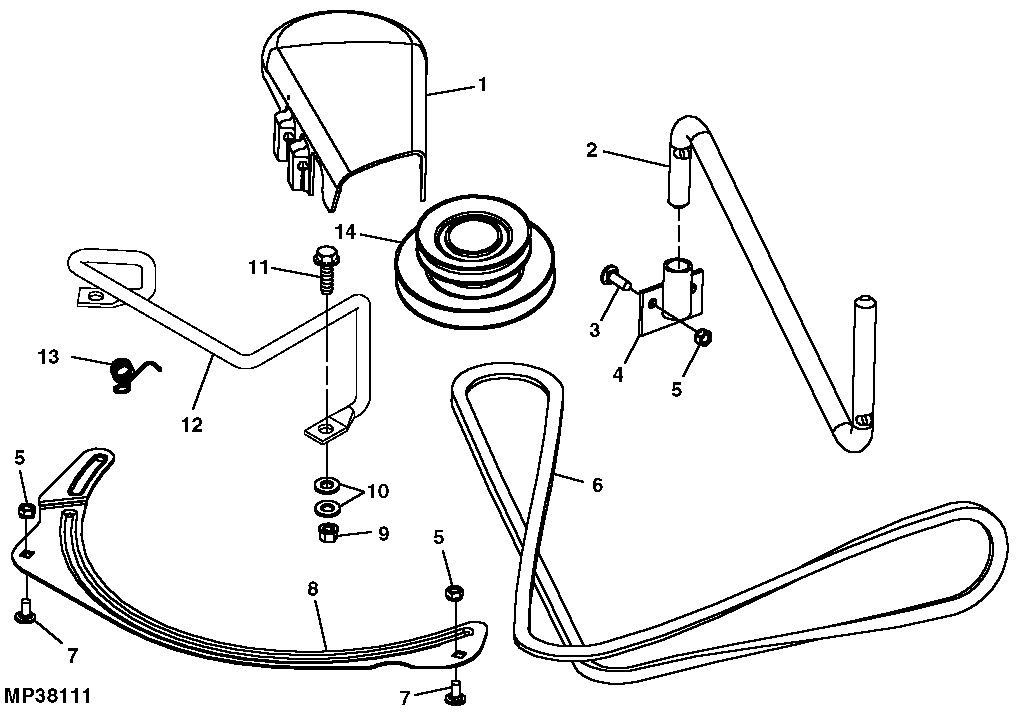 Jacksheave, Idlers, Belt, 48C / 48X inch (For Canada and USA)