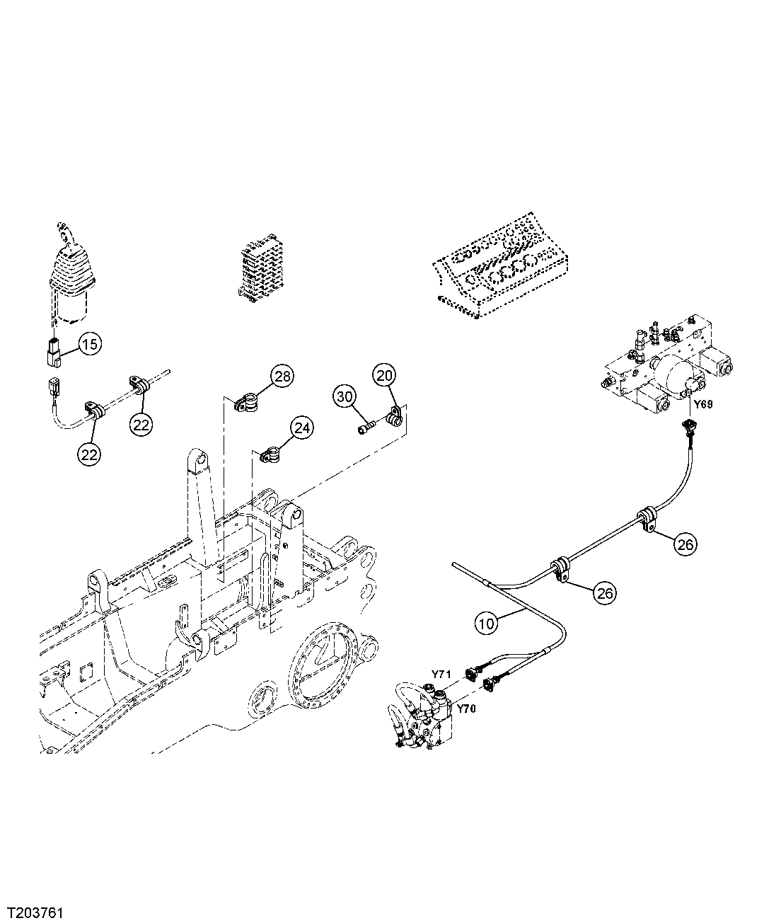APRON SOLENOID ELECTRICAL WIRING HARNESS (SCRAPER PULLER)