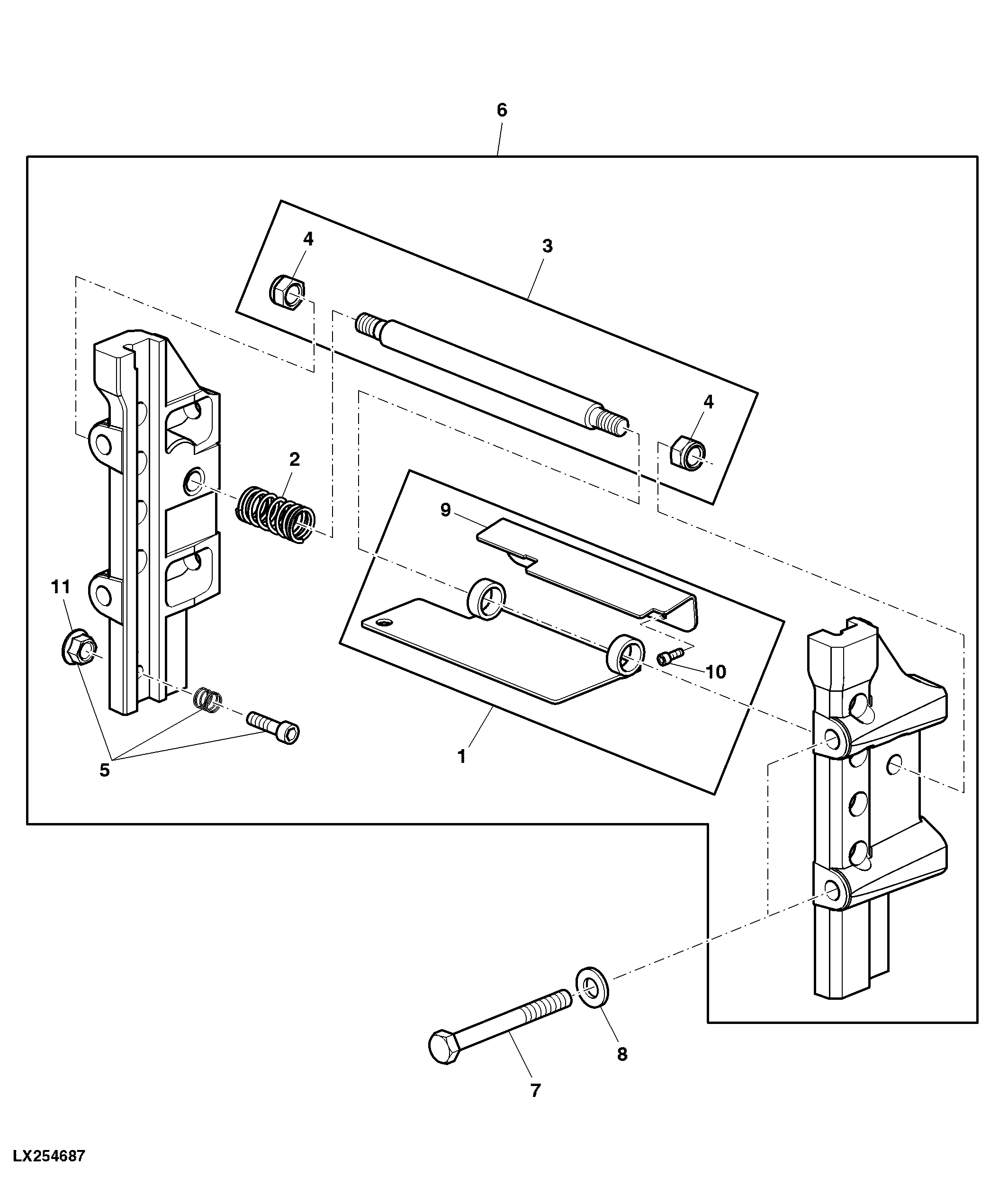 BRACKET, TRAILER HITCH HEIGHT ADJUSTABLE - 4 POSITION
