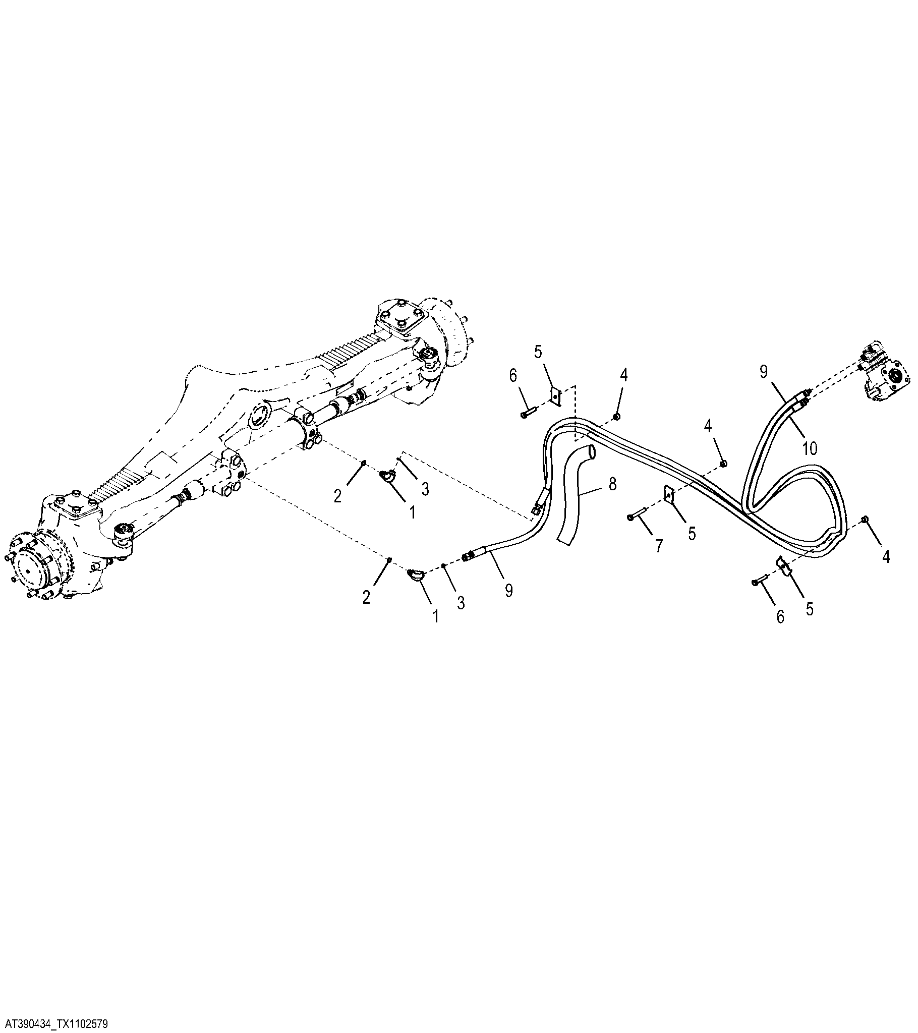 Steering Hydraulics without Mechanical Front Wheel Drive