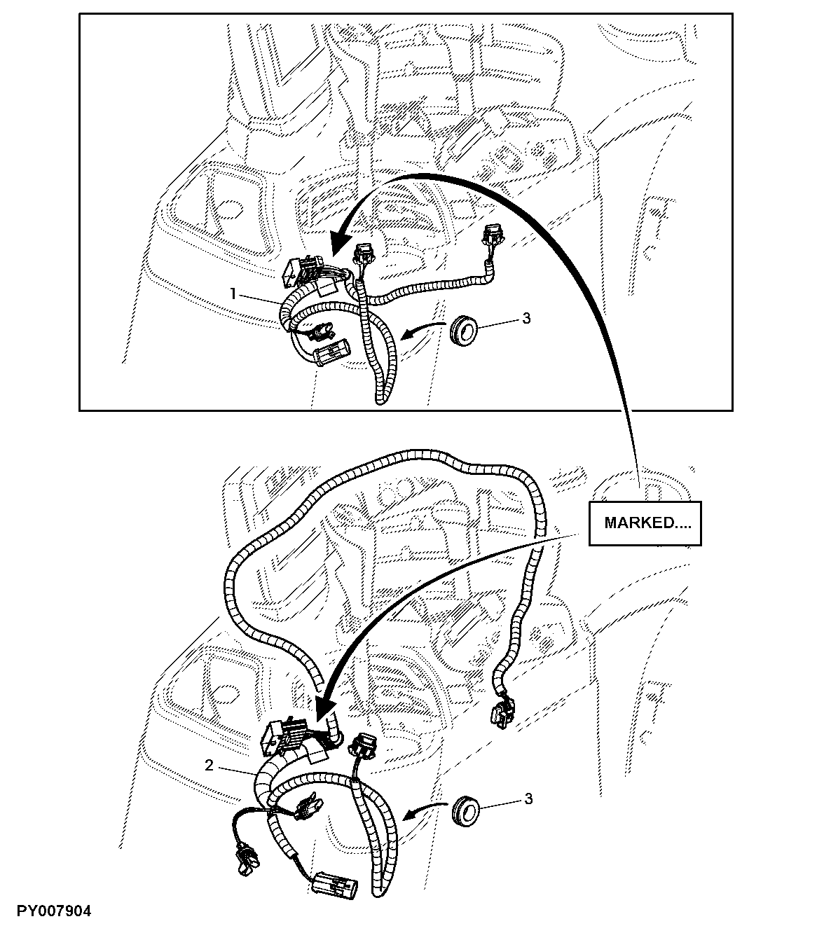 WIRING HARNESS, POWERQUAD PLUS / AUTOQUAD PLUS SHIFTING (CONSOLE SHIFT)