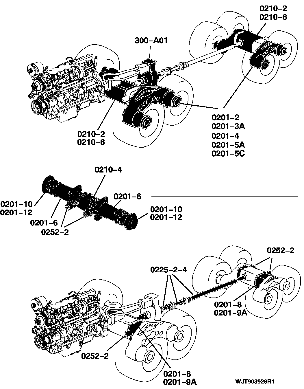 2 Axles, Differentials and Suspension Systems 1710D T3