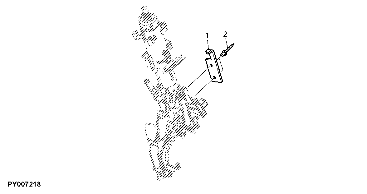 STOP FOR STEERING COLUMN TILT RANGE LIMITATION