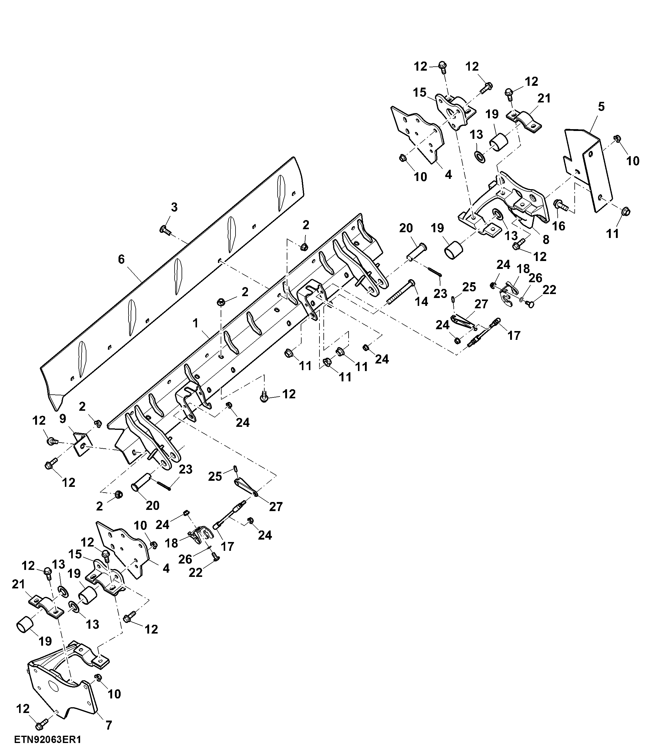 Support, Concave Adjustment, LH (775001 - )