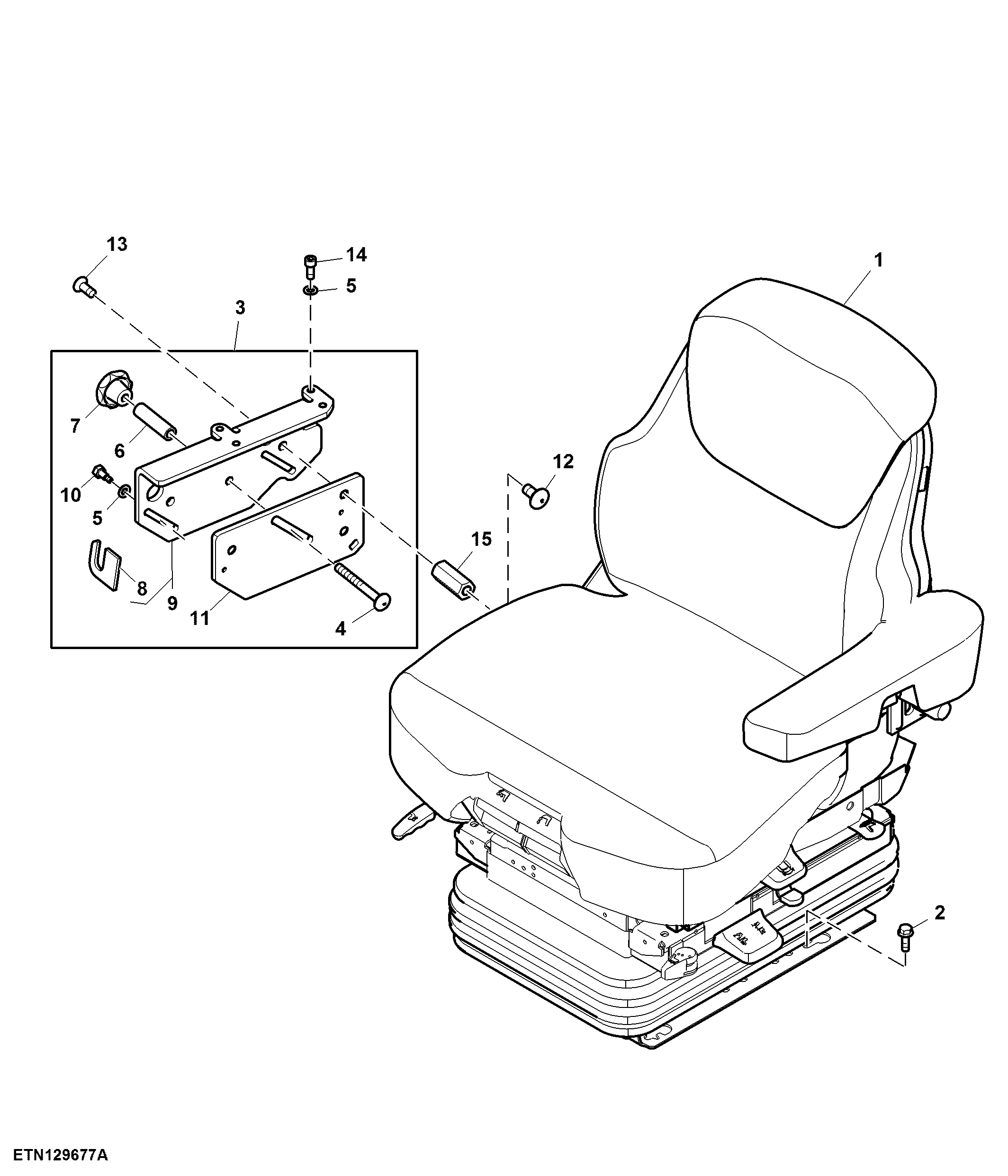 Seat, CommandARM™, Air Suspended, MSG95AL / 741