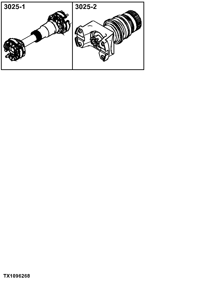 3025 Input Shaft & U-joints
