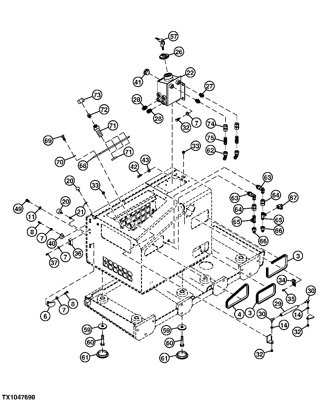 Hydrostatic Oil Cooler Housing Components (Waste Handler)