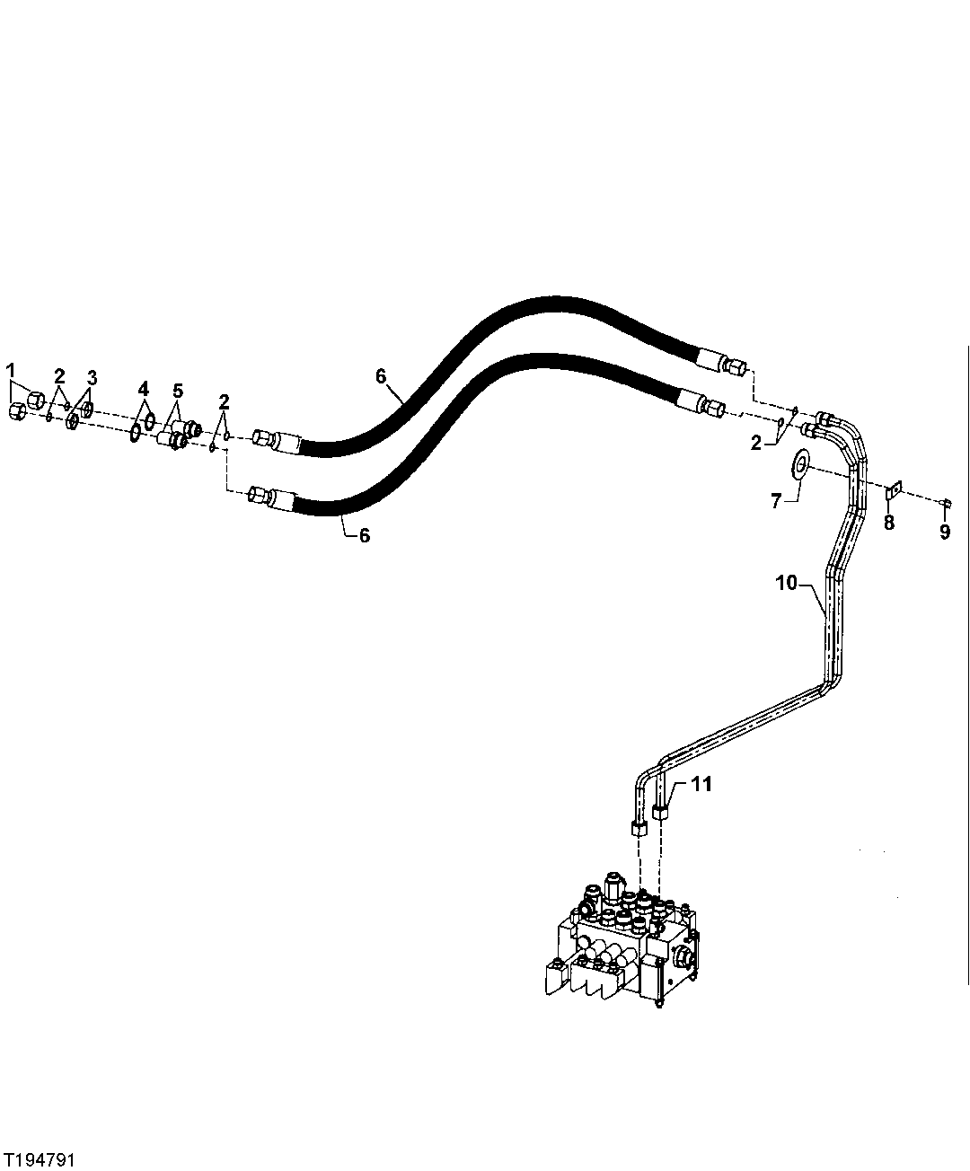 Fourth Function Auxiliary Hydraulics (Z-Bar) ( - 594432)