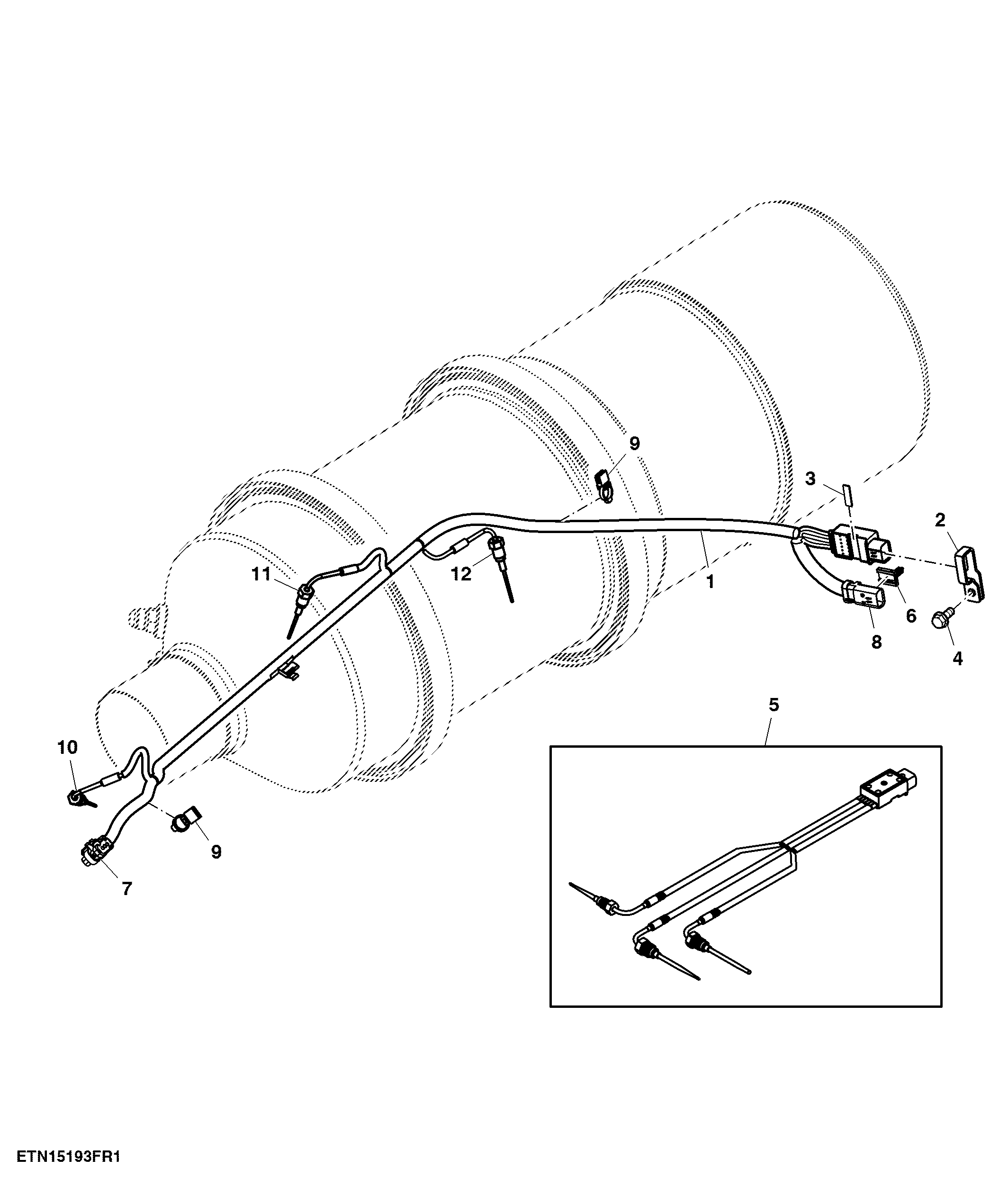 Engine After-Treatment Device Wiring Harness, IT4 Engine
