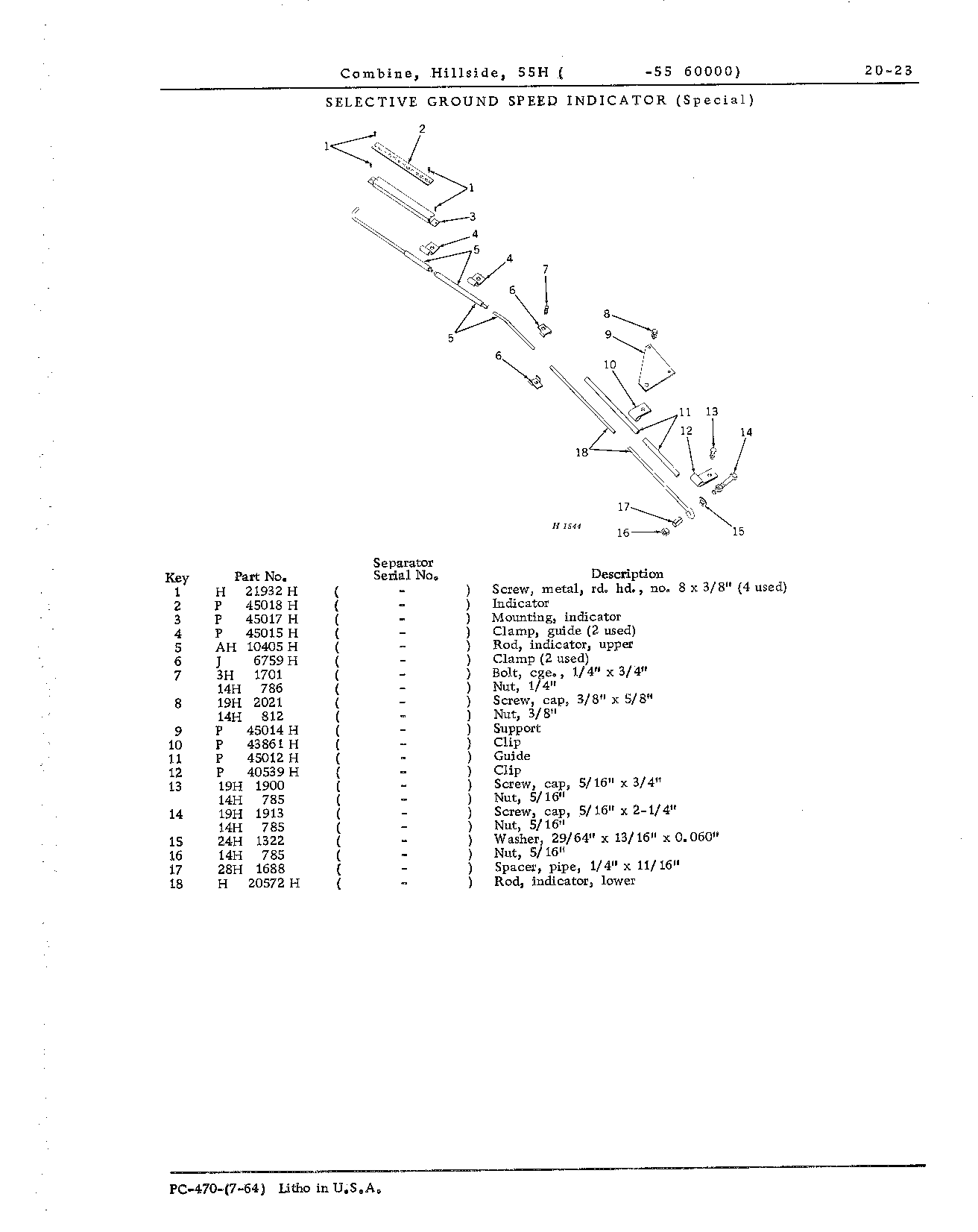 Indicator, selective ground speed