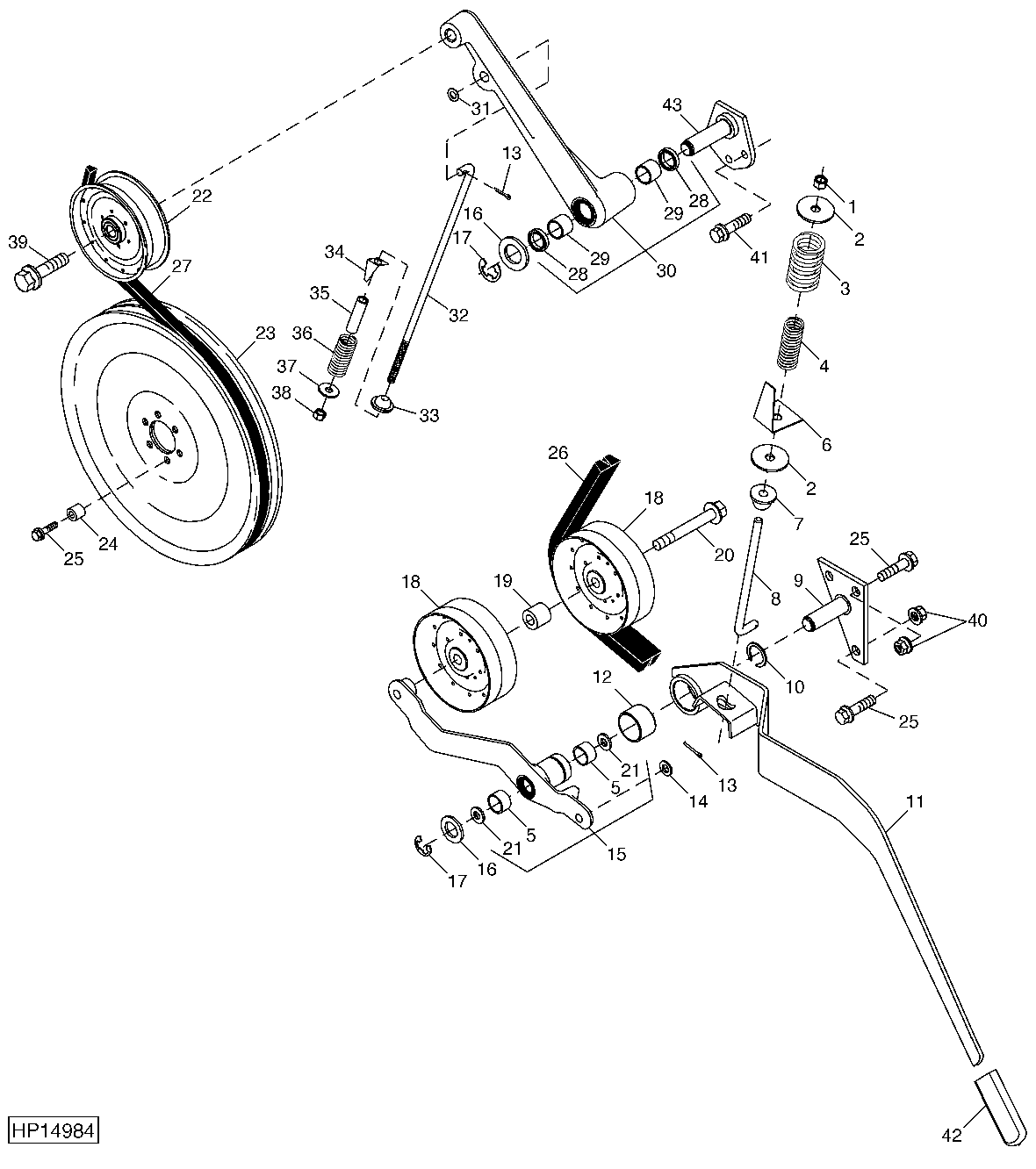 Feed Accelerator Drive and Secondary Jackshaft Idler Assemblies