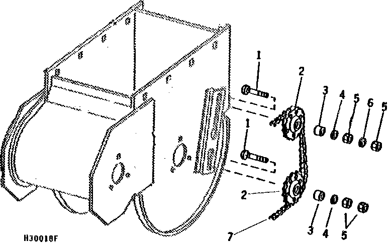 DIP AND POUR ELEVATOR LOWER CHAIN TIGHTENERS