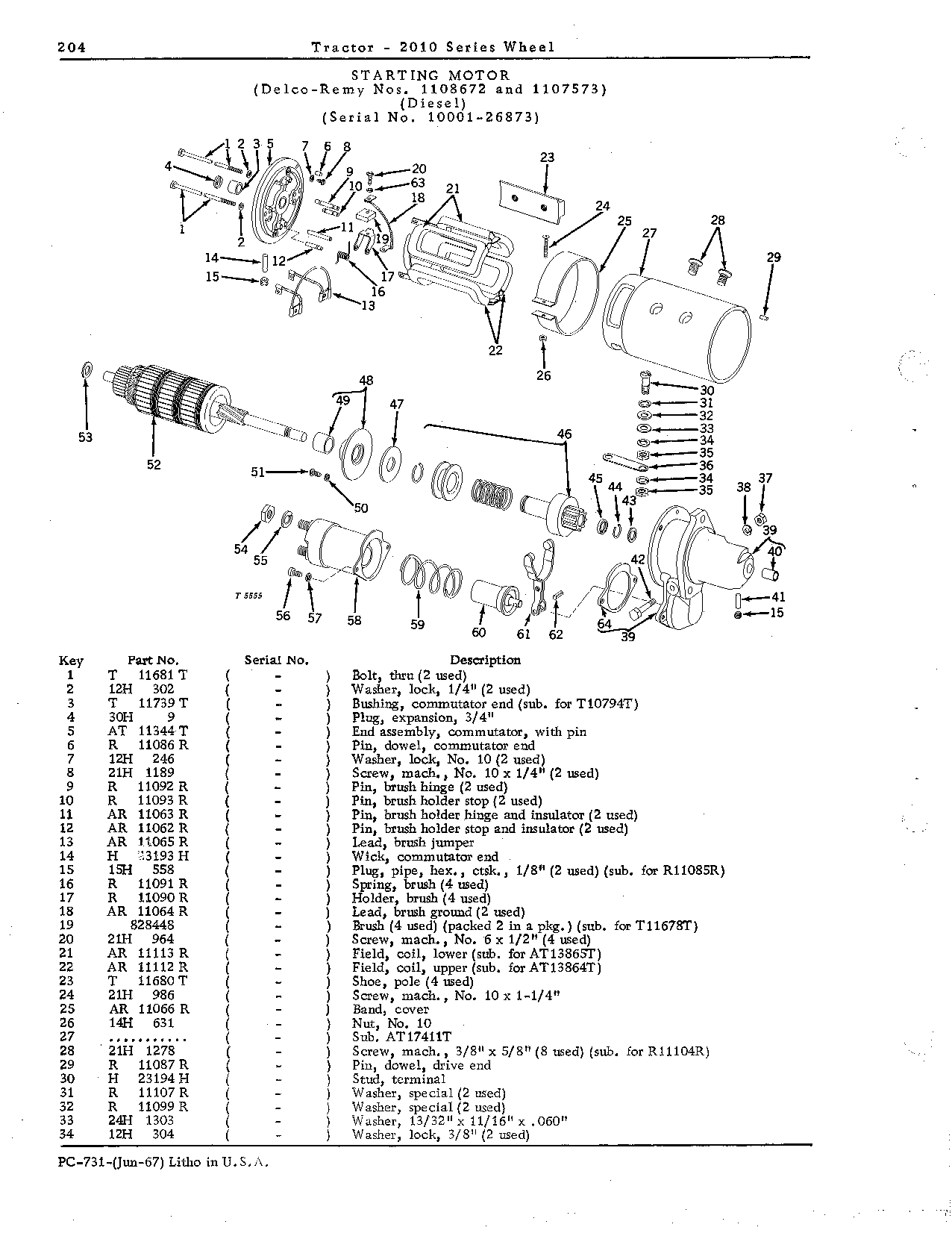 Motor, starting