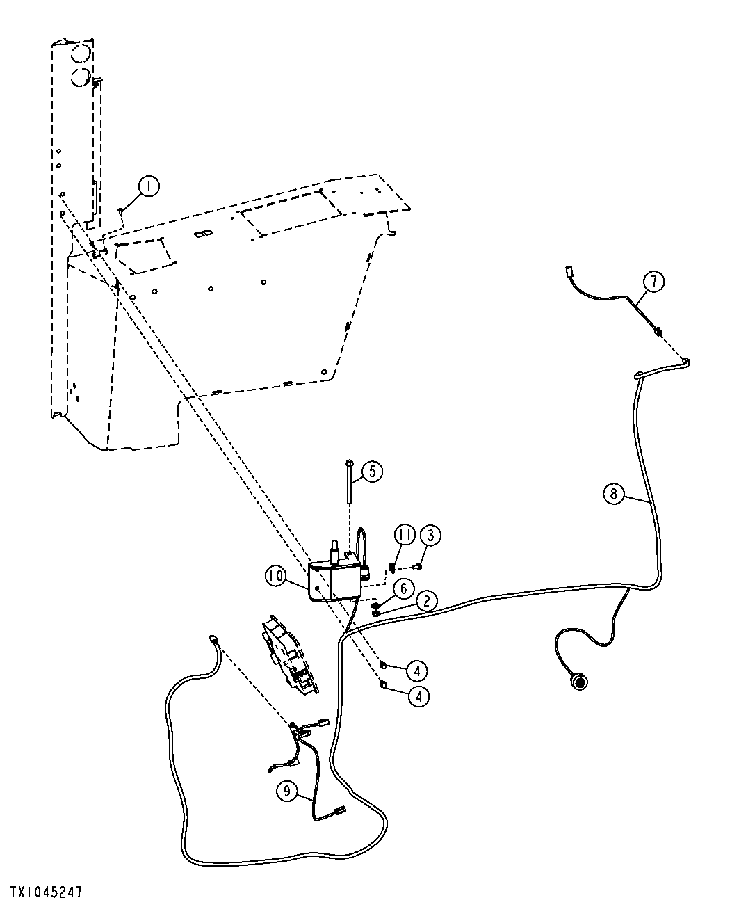Grade Control Cab Wiring Harness (Standard)