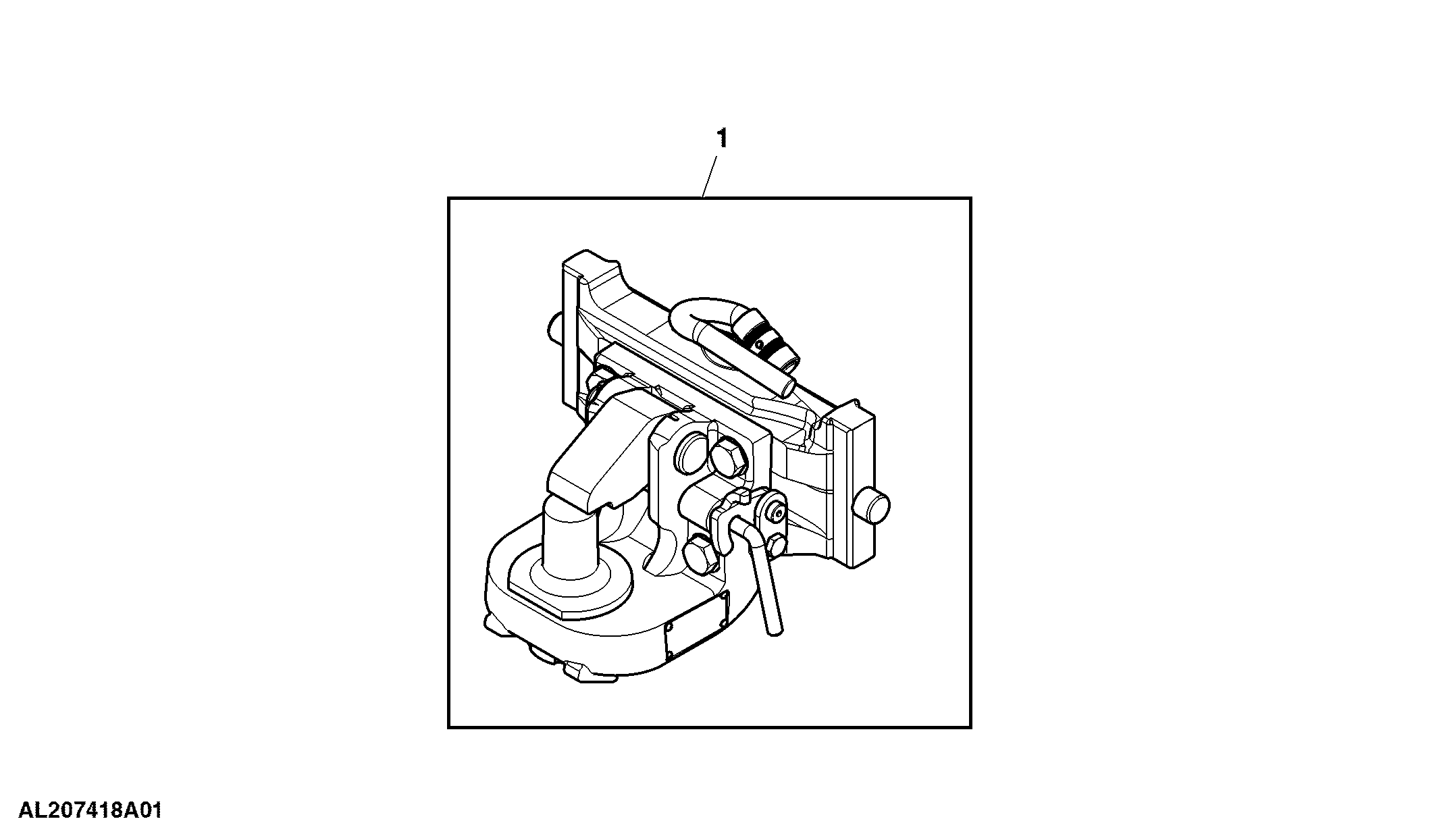 Attachment, Wagon Hitch, Piton Type, Height Adjustable